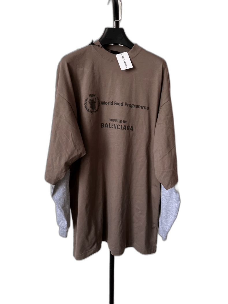 Balenciaga Balenciaga World Food Programme Long Sleeve Shirt Size US S / EU 44-46 / 1 - 1 Thumbnail