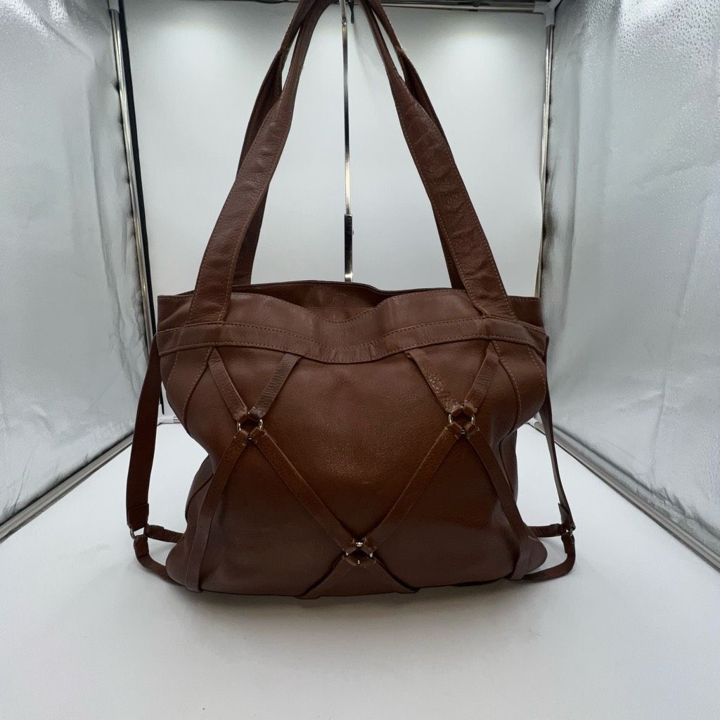 Juicy Couture Juicy Couture Vintage Genuine Leather Cage Strapped Large Shoulder Bag SEE PHOTOS AND DESCRIPTION Size ONE SIZE - 1 Thumbnail