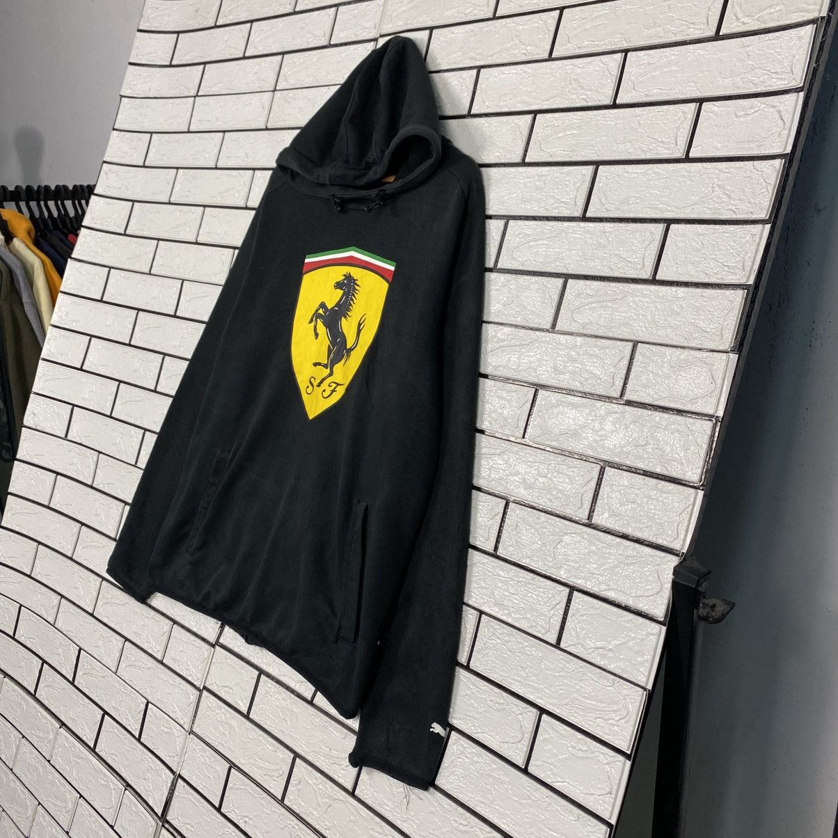 Japanese Brand Vintage Hoodie Pull Over Puma Ferrari Big Logo Size US L / EU 52-54 / 3 - 3 Thumbnail