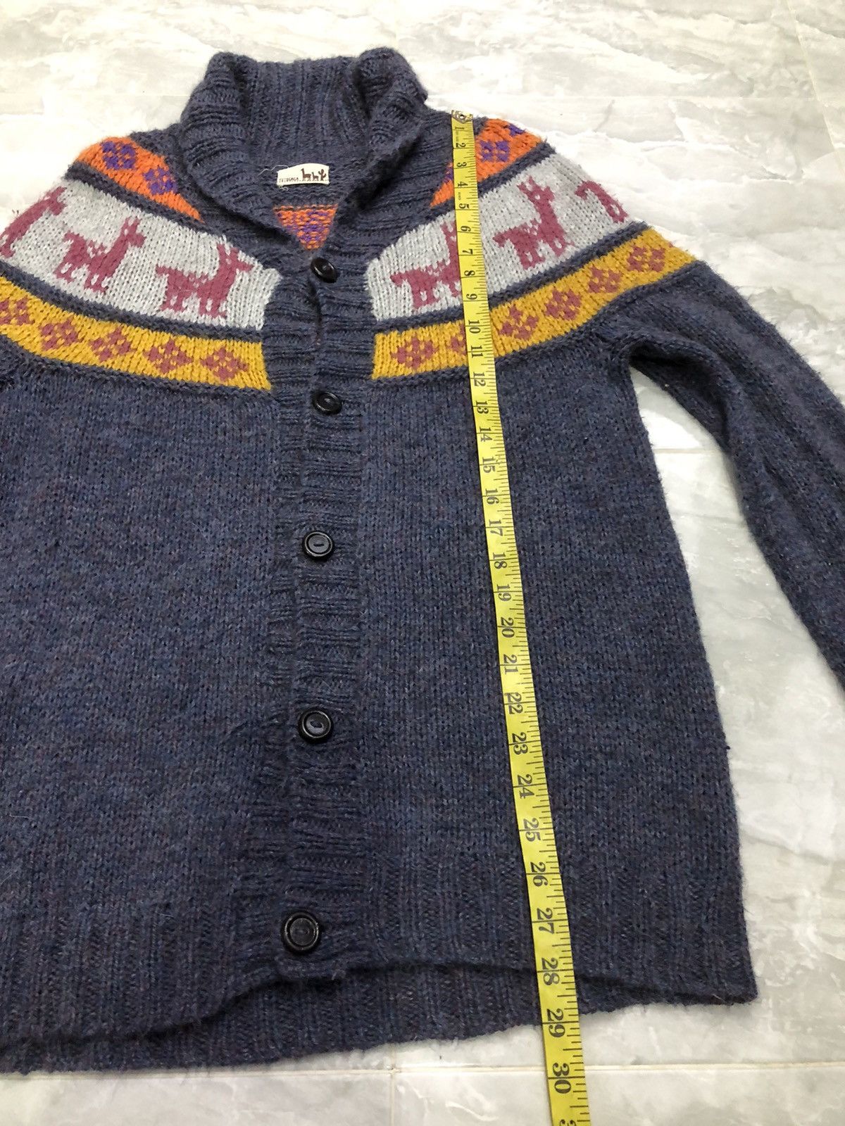 Japanese Brand Titicaca Alpaca Wool Llama Knit Cardigan Vintage Size US M / EU 48-50 / 2 - 16 Thumbnail