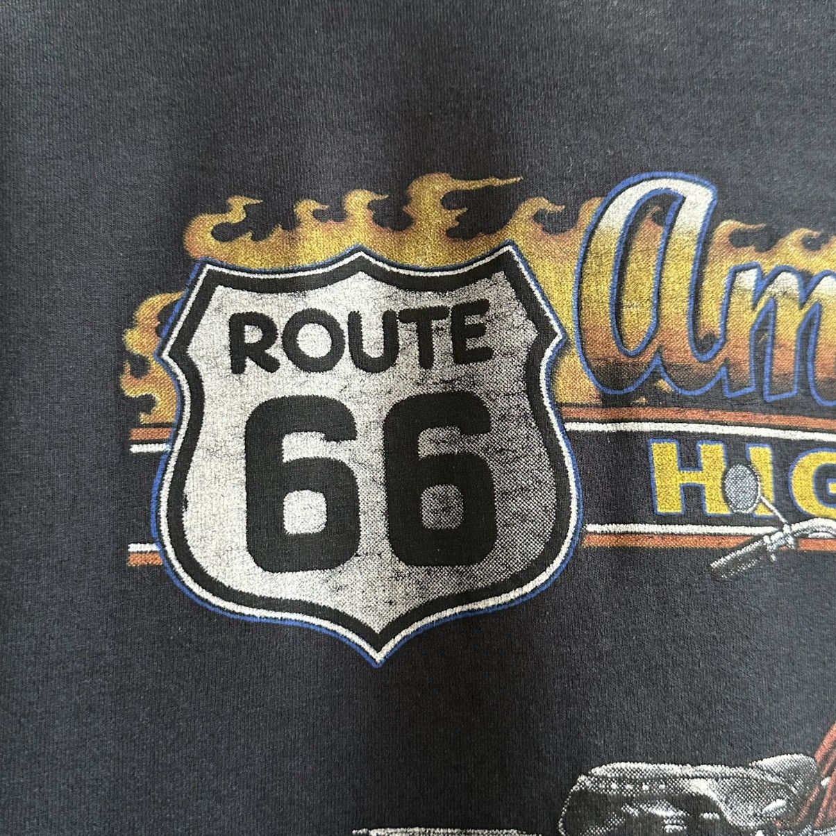 Route 66 Vintage Route 66 American Highway Bike Graphic Tee Size US XL / EU 56 / 4 - 5 Thumbnail