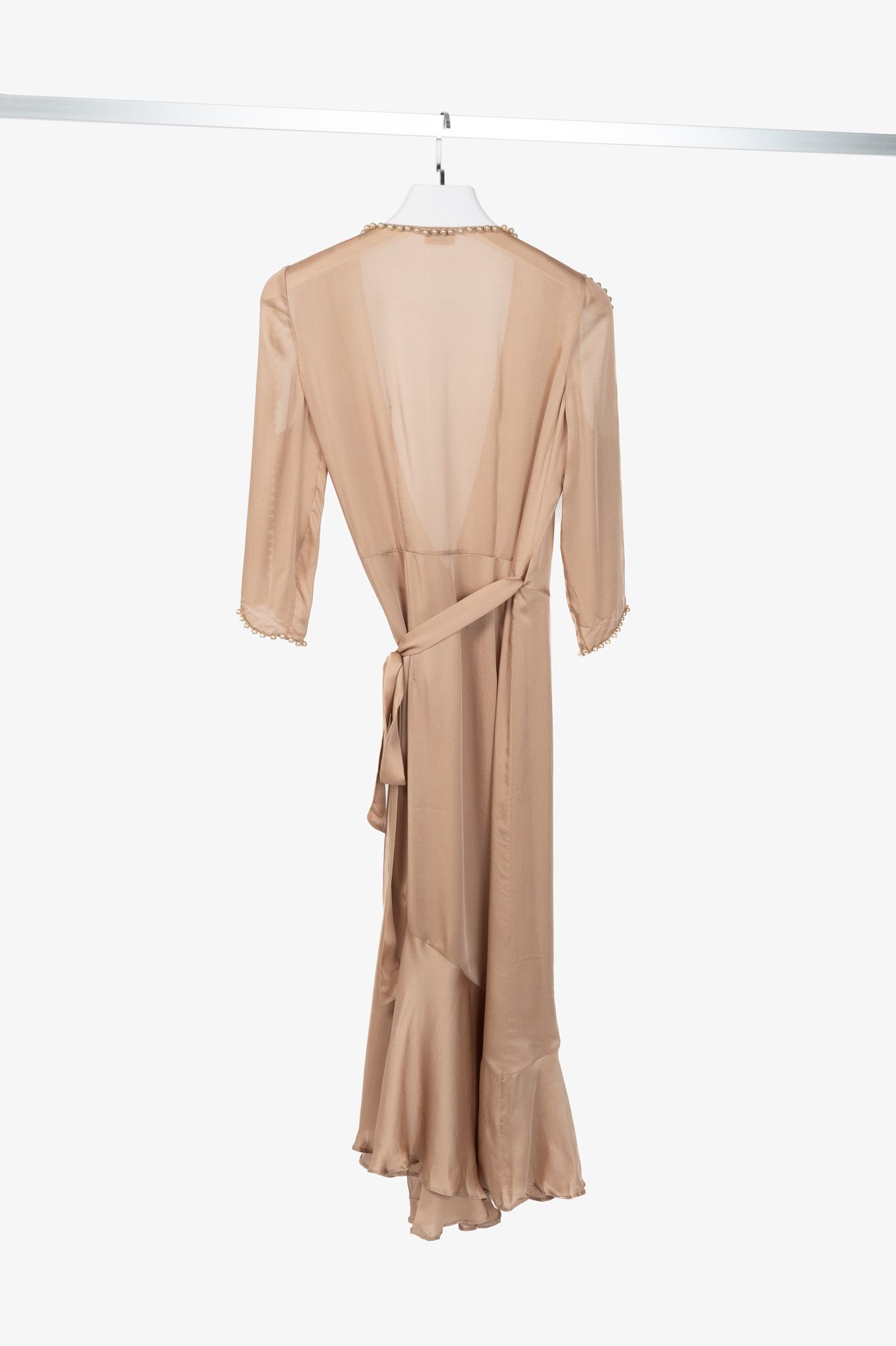 Agent Provocateur Agent Provocateur Francis Faux Pearl Silk Satin Gown Size S / US 4 / IT 40 - 2 Thumbnail