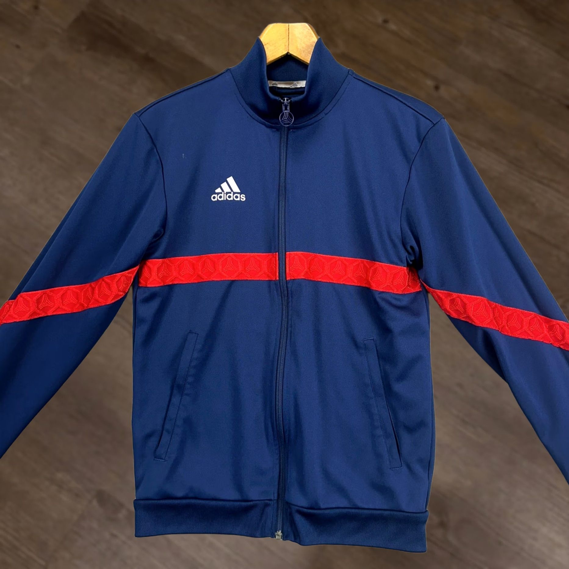 Adidas Adidas Sportswear Track Jacket Mens Small Blue Full Zip Tape Clubhouse Logo Sportswear Jacket Mens Small Blue Full Zip Size US S / EU 44-46 / 1 - 1 Thumbnail