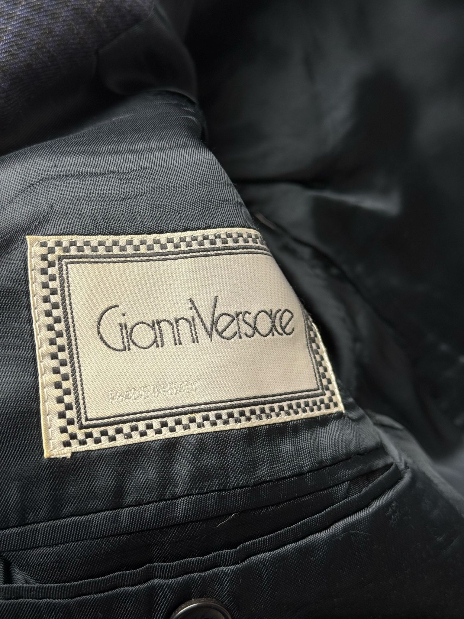 Versace Vintage Gianni Versace 100% Linen Blazer - Made in Italy Size 48R - 4 Thumbnail