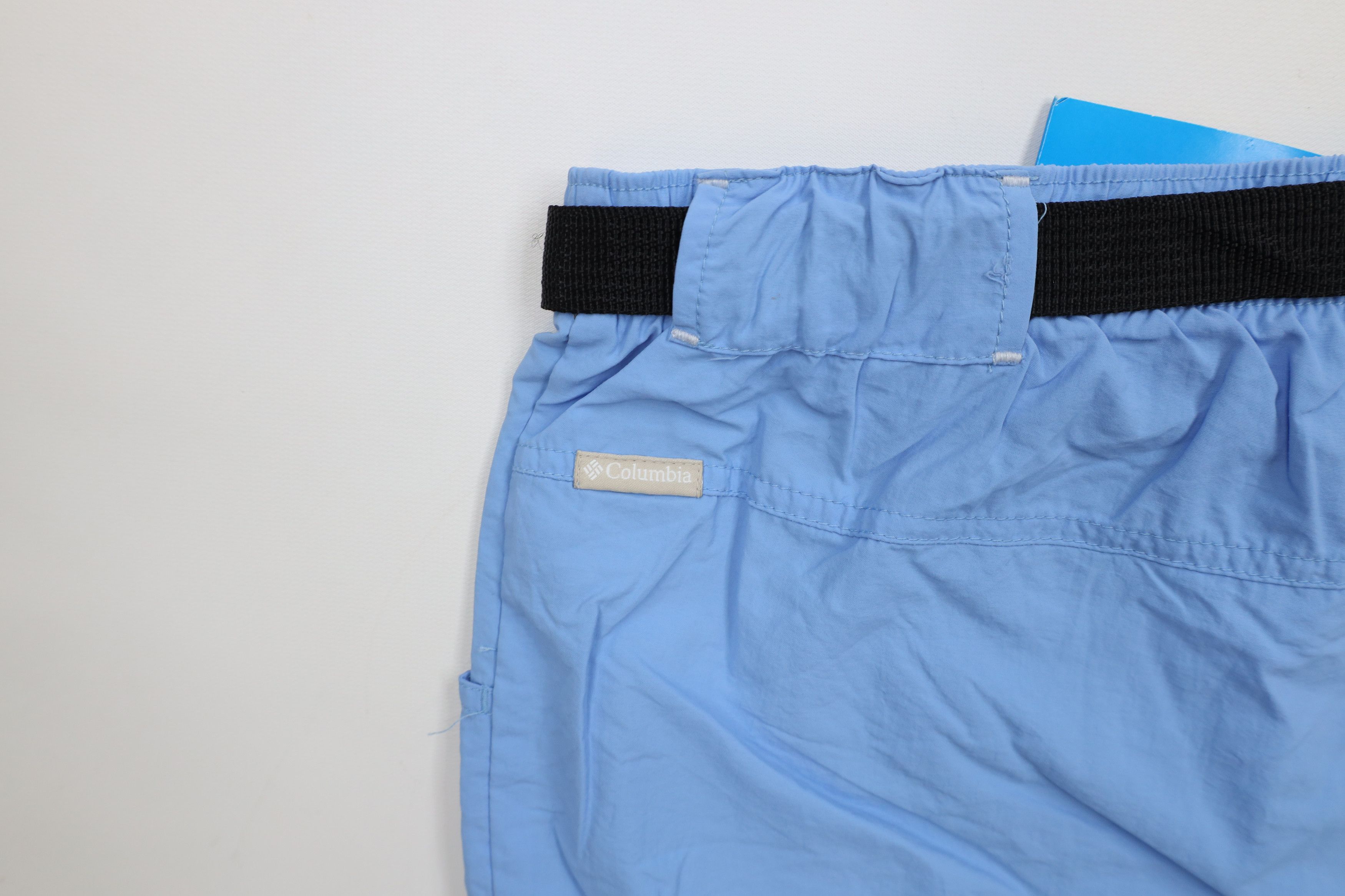 Columbia × Vintage Deadstock Vintage Y2K Columbia Cargo Shorts Light Blue Size 39" - 13 Thumbnail