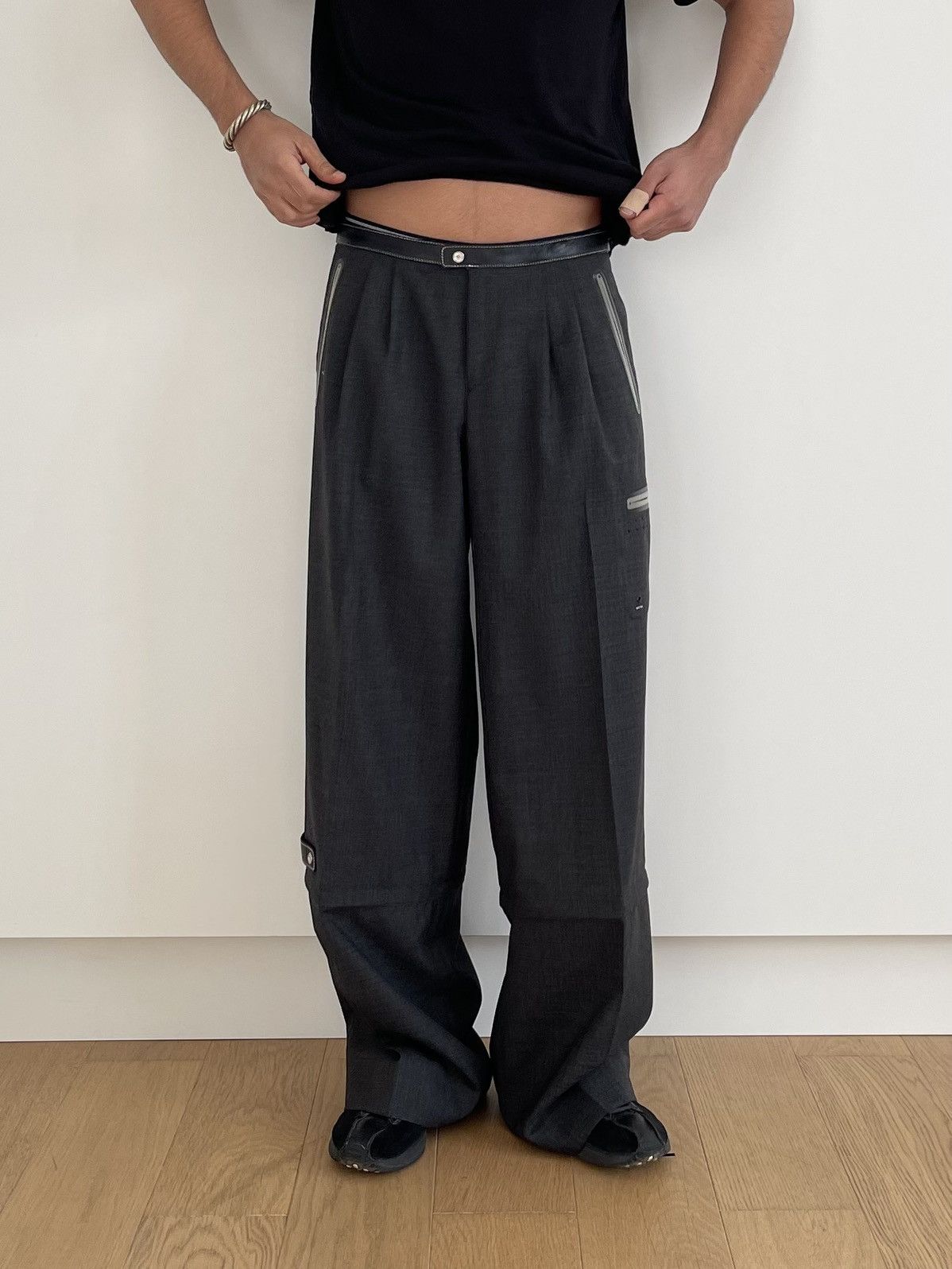 Undercover Undercover SS10 Less But Better Detachable Baggy Wool Pants Size US 30 / EU 46 - 12 Thumbnail