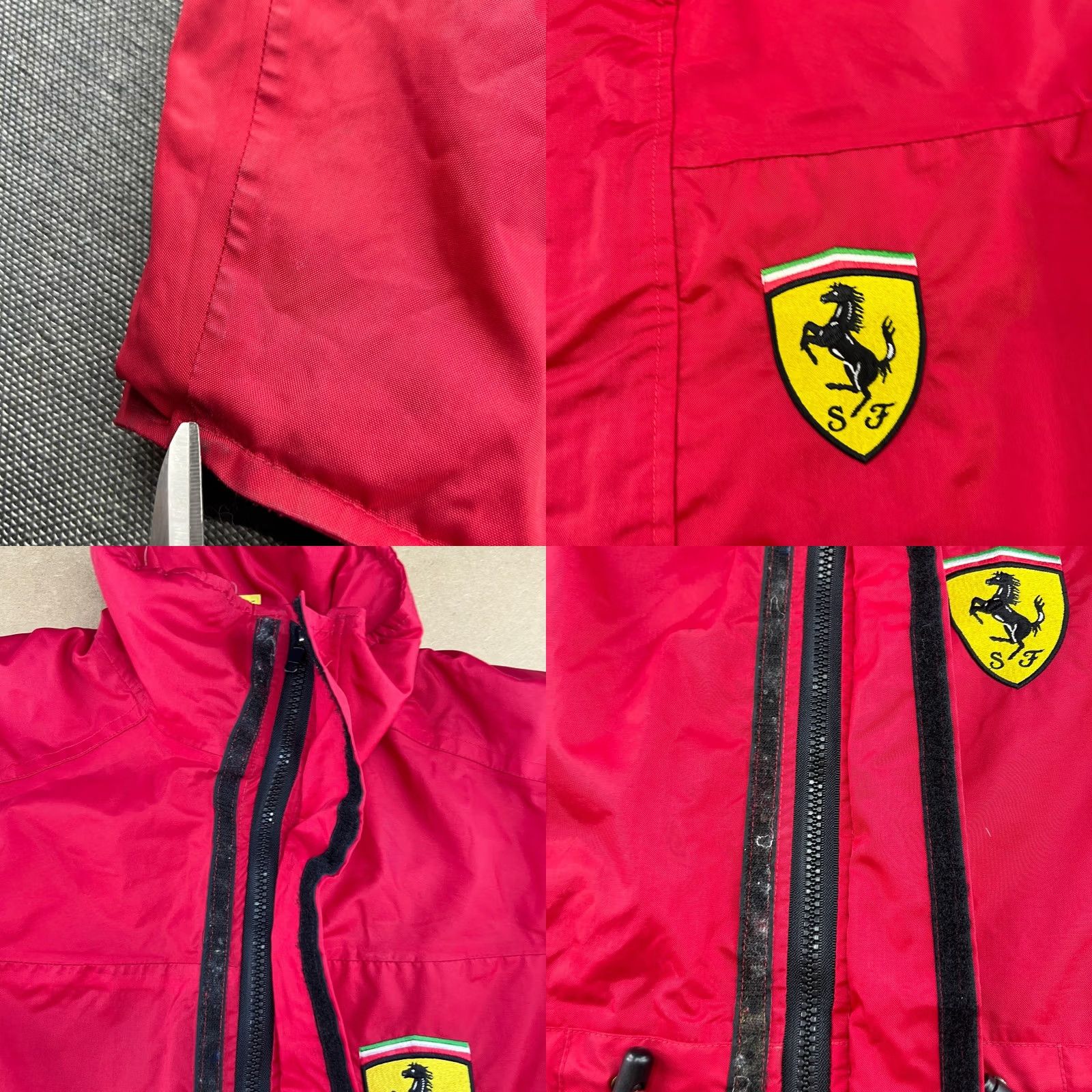 Ferrari Ferrari Vintage 1995 F1 Jacket Parka Mens XL Red Racing 90s Formula One Red Jacket Windbreaker Waterproof Full Zip Hooded Men XL Blue Size US L / EU 52-54 / 3 - 8 Thumbnail