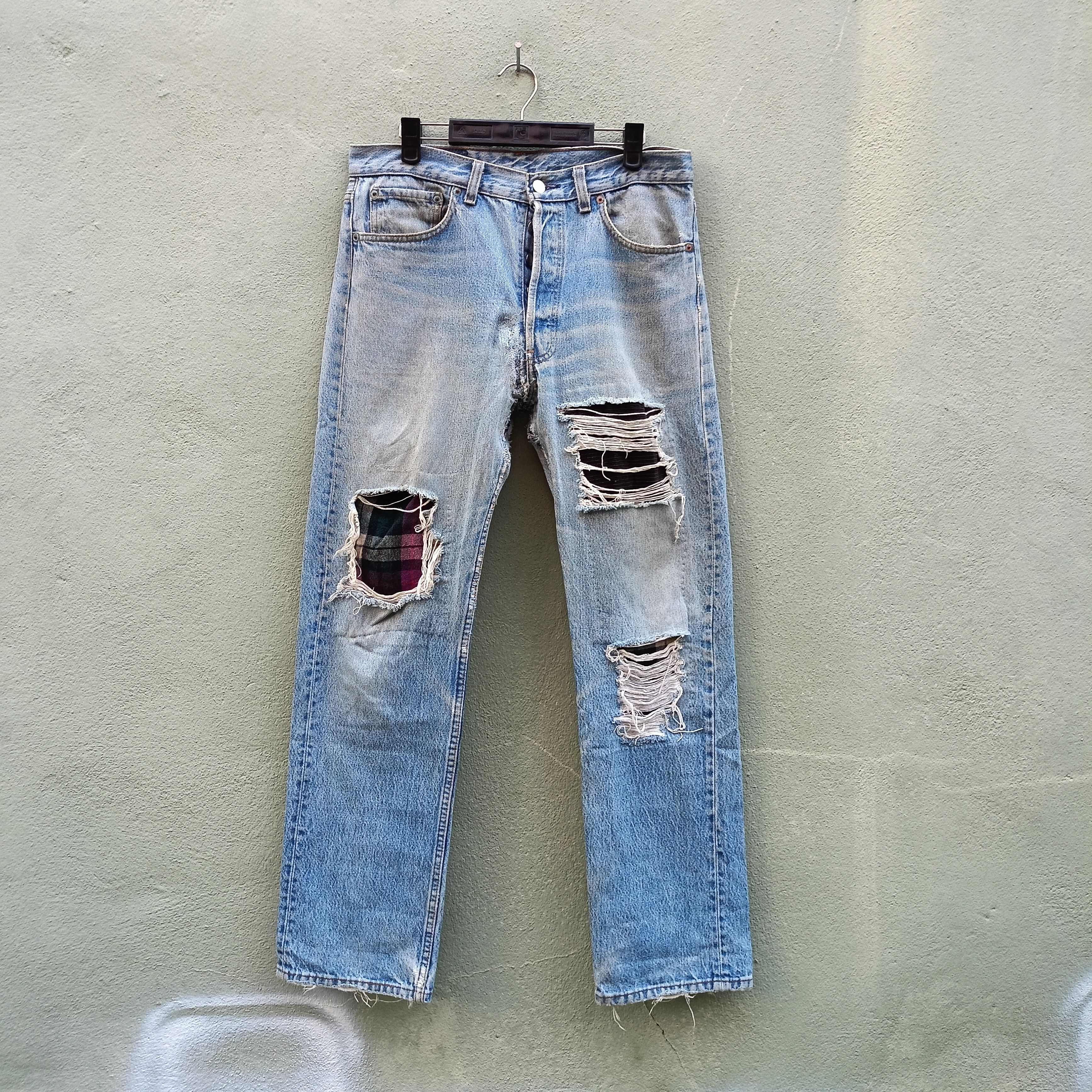 Levi's Vintage Clothing Levi's 501 Distressed jeans Vintage Usa Size US 33 - 1 Thumbnail