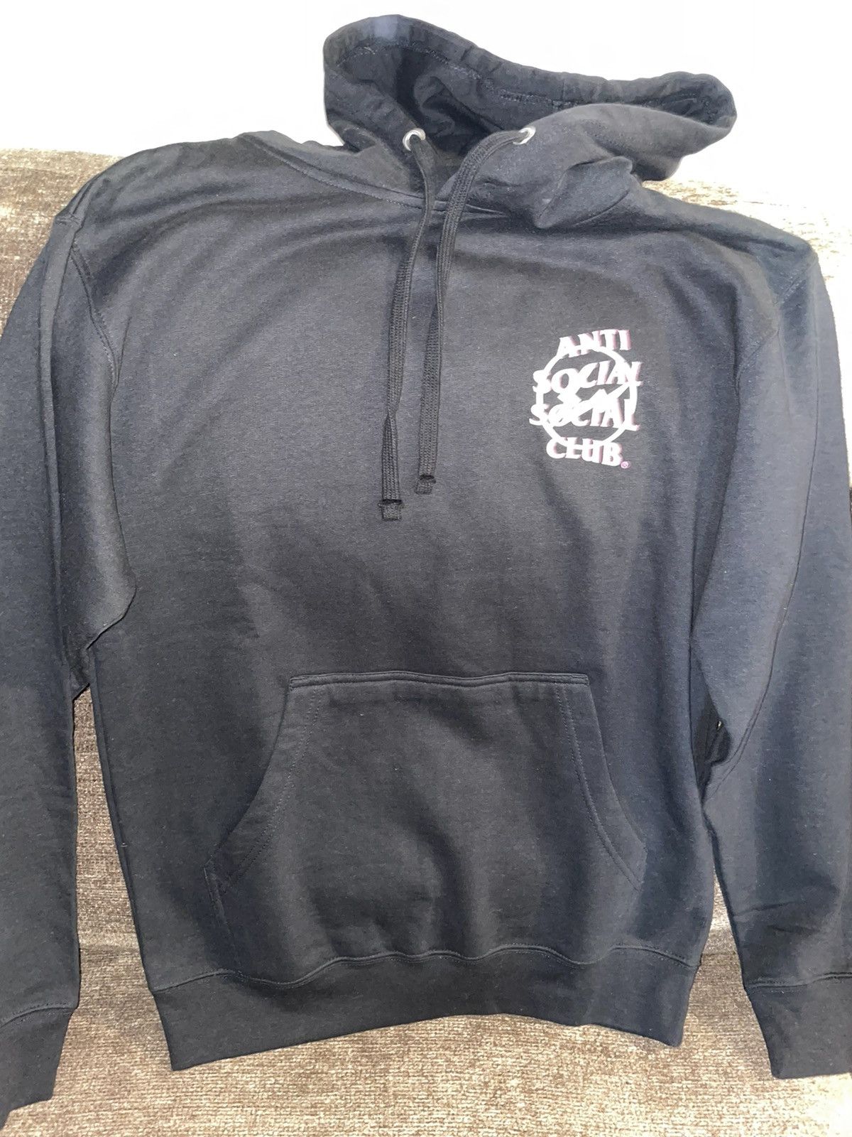 image of Anti Social Social Club X Fragment Hoodie in Black, Men's (Size Medium)
