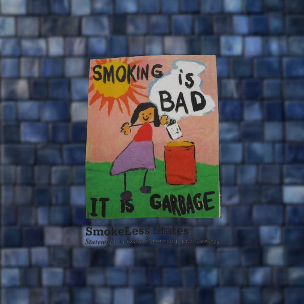 Hanes VINTAGE Smoking is Bad it is Garbage Single Stitch Shirt XL White Hanes T-Shirt Mens 90s Garbage Anti Smoking Size US XL / EU 56 / 4 - 1 Thumbnail
