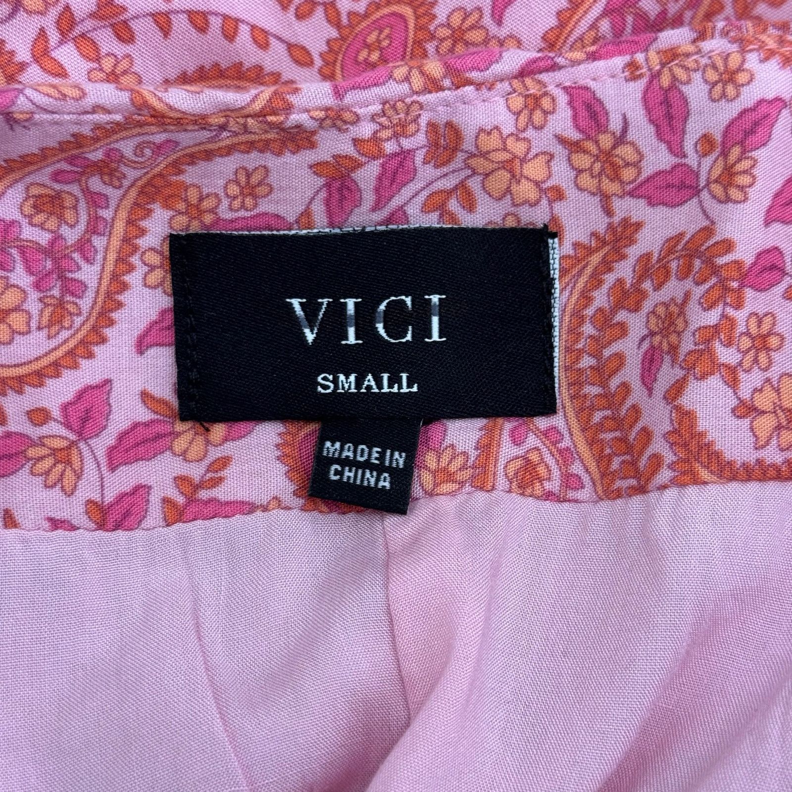 Other VICI Pink Paisley Mini Skirt Size Small Size 27" / US 4 / IT 40 - 7 Thumbnail