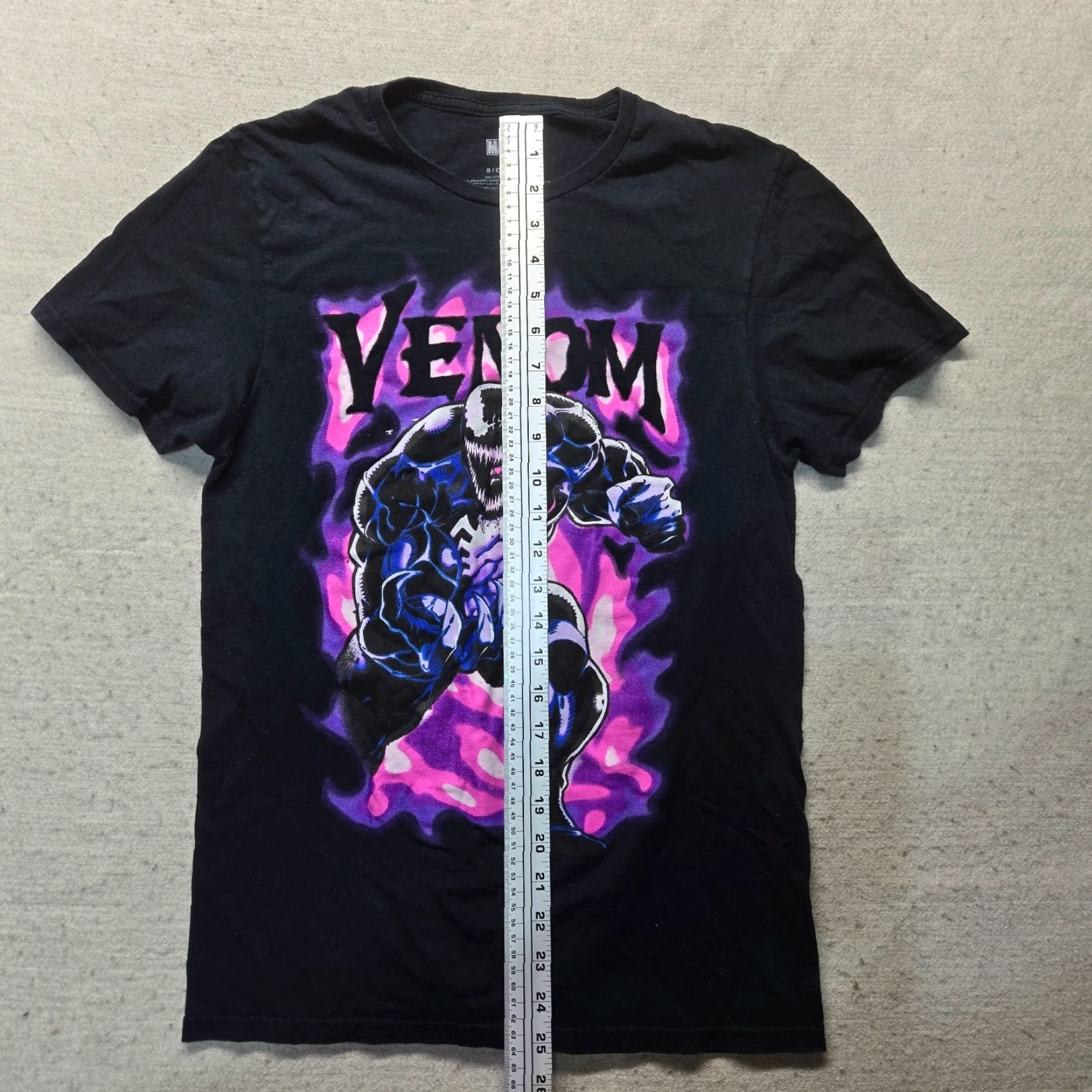 Vintage Marvel Shirt Men S Black Venom Tee Short Sleeve T-Shirt Comics Casual Small 90s Theme Size US S / EU 44-46 / 1 - 4 Thumbnail