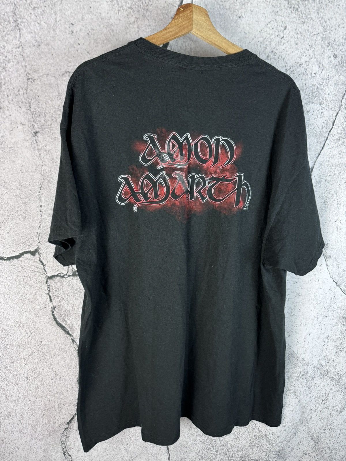 Band Tees × Vintage Vintage Amon Amarth Faded Tour T-shirt Size US XXL / EU 58 / 5 - 2 Thumbnail