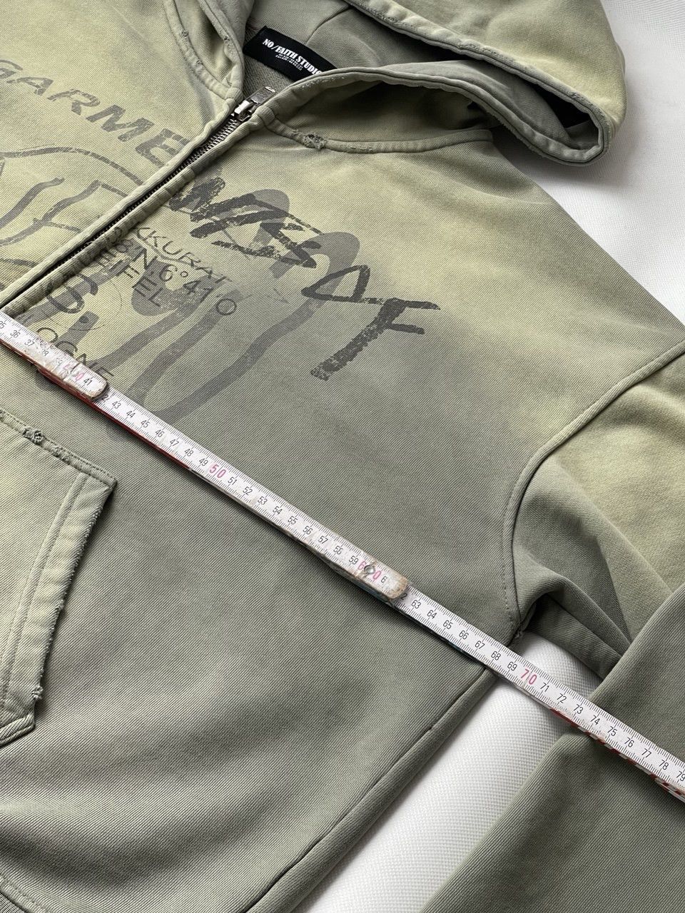 No Faith Studios NFS SPLIT ZIP JACKET LIGHT GREEN Zip Up Hoodie no faith Stu Size US XL / EU 56 / 4 - 17 Thumbnail