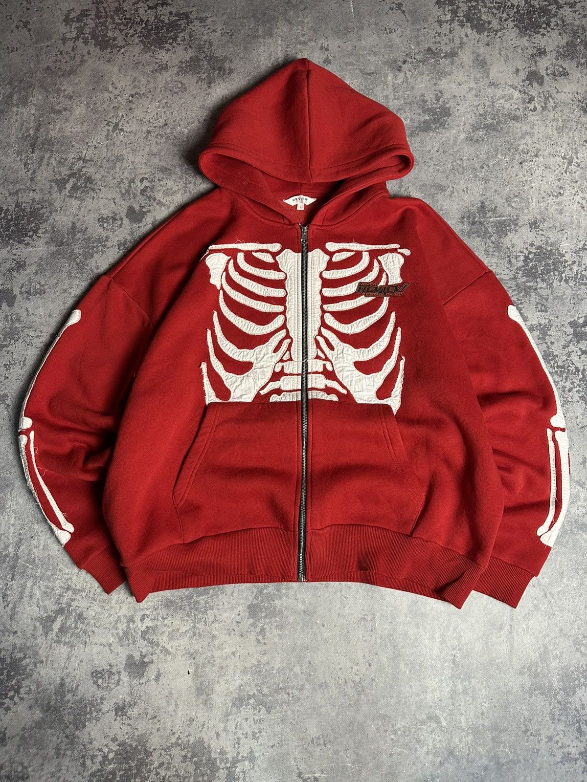 If Six Was Nine Vintage Skeleton Zip Hoodie All Over Print Faded Japanese Size US L / EU 52-54 / 3 - 1 Thumbnail