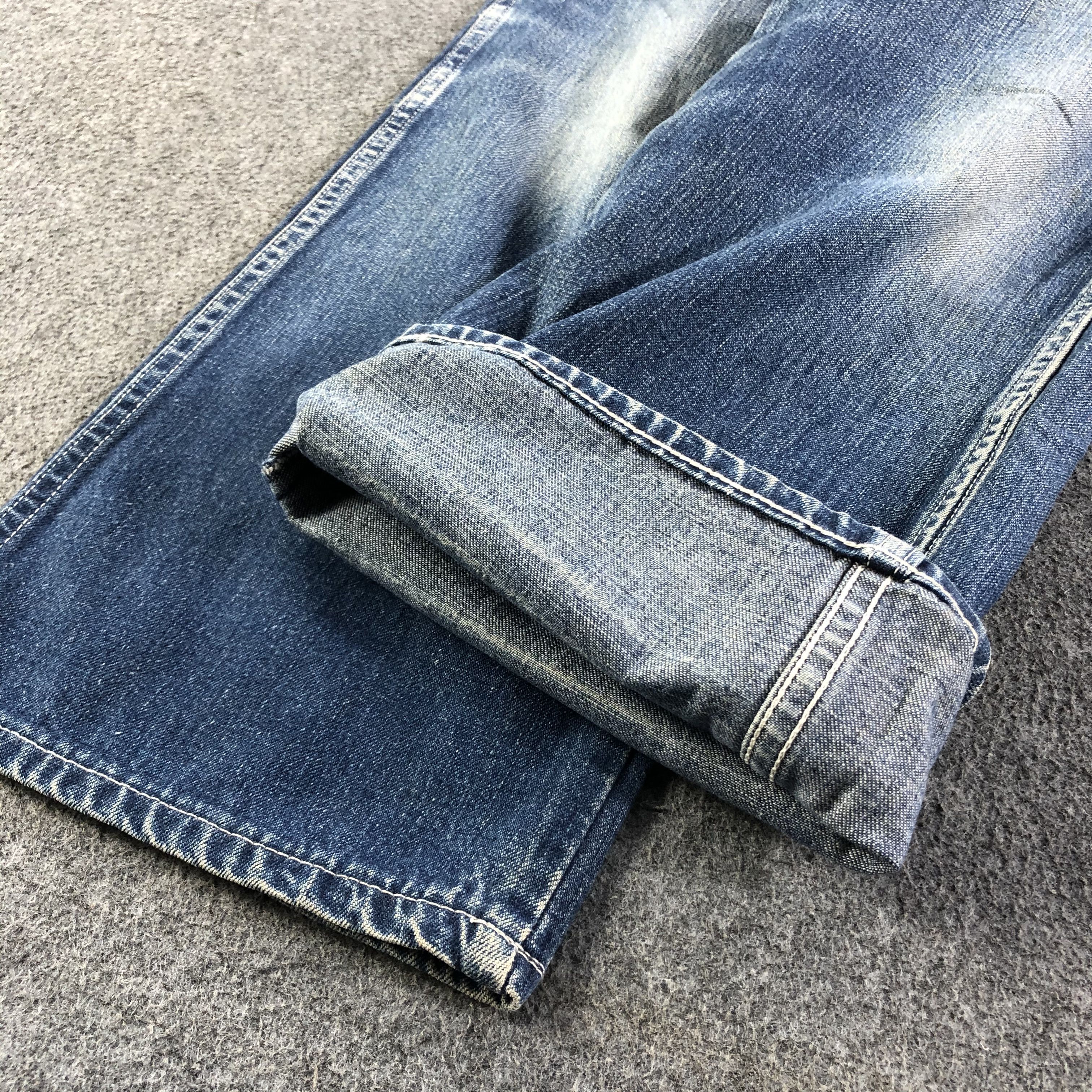 Japanese Brand Vintage Eljohn Jeans Carpenter Denim 25x28-J2783 Size US 26 / EU 42 - 6 Thumbnail
