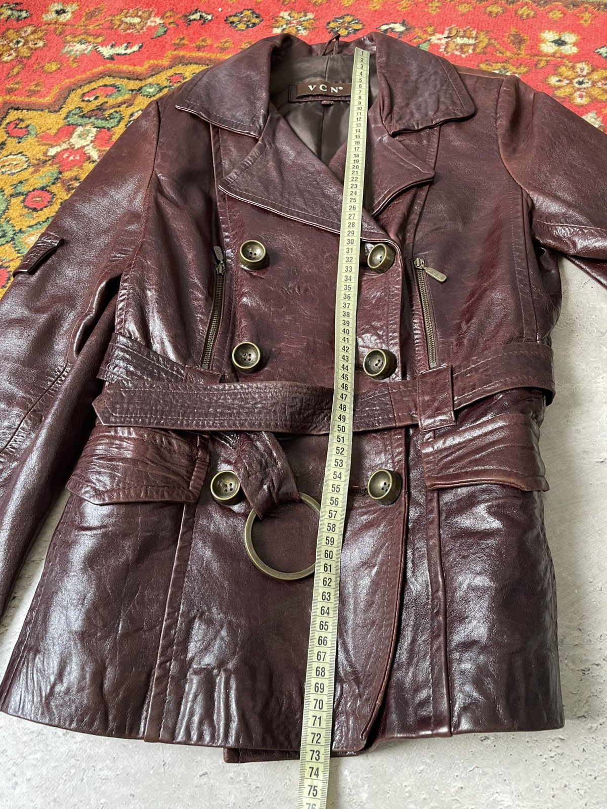 Number (N)ine Leather double breasted y2k leather opium jacket Size US M / EU 48-50 / 2 - 10 Thumbnail