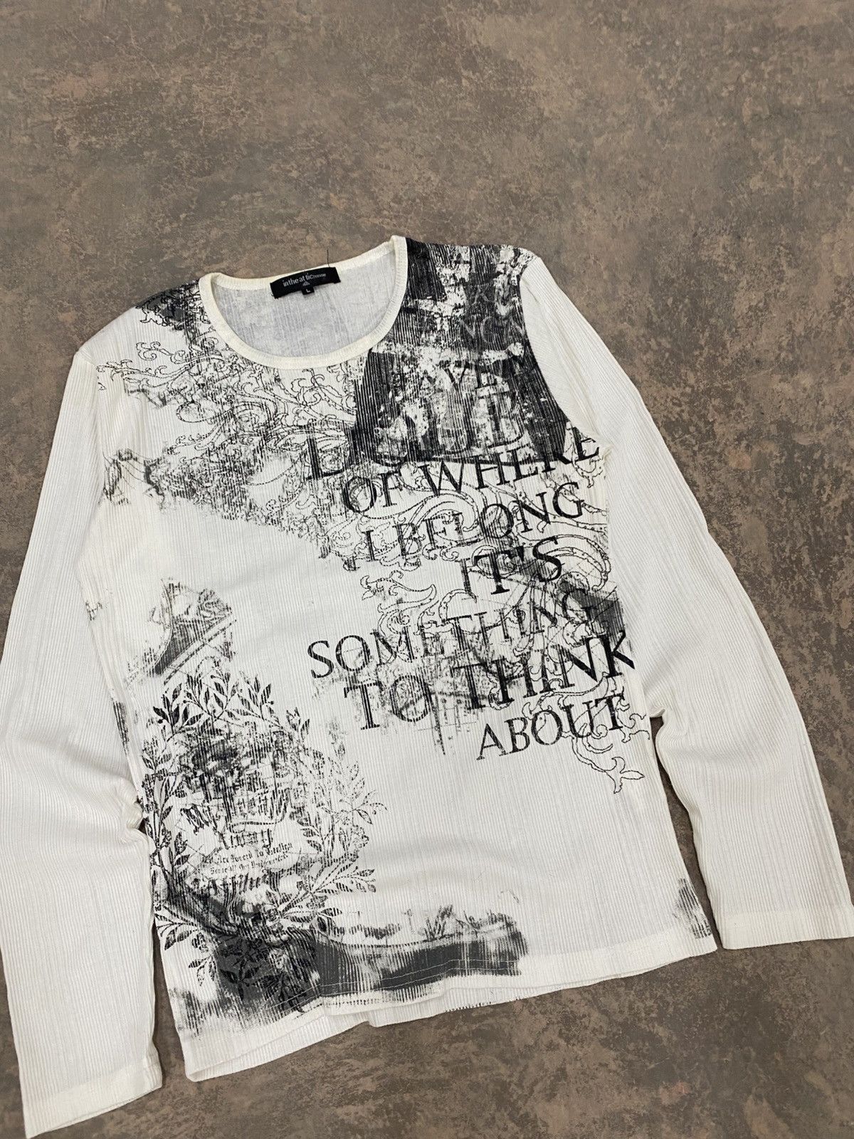 Hysteric Glamour In the Attic Poem Punk Printed Pleated Knit Lgb Grunge Size US M / EU 48-50 / 2 - 14 Thumbnail
