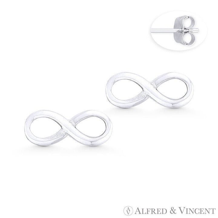 Other Infinity / Figure 8 Luck Charm Stud Earrings Size ONE SIZE - 1 Preview