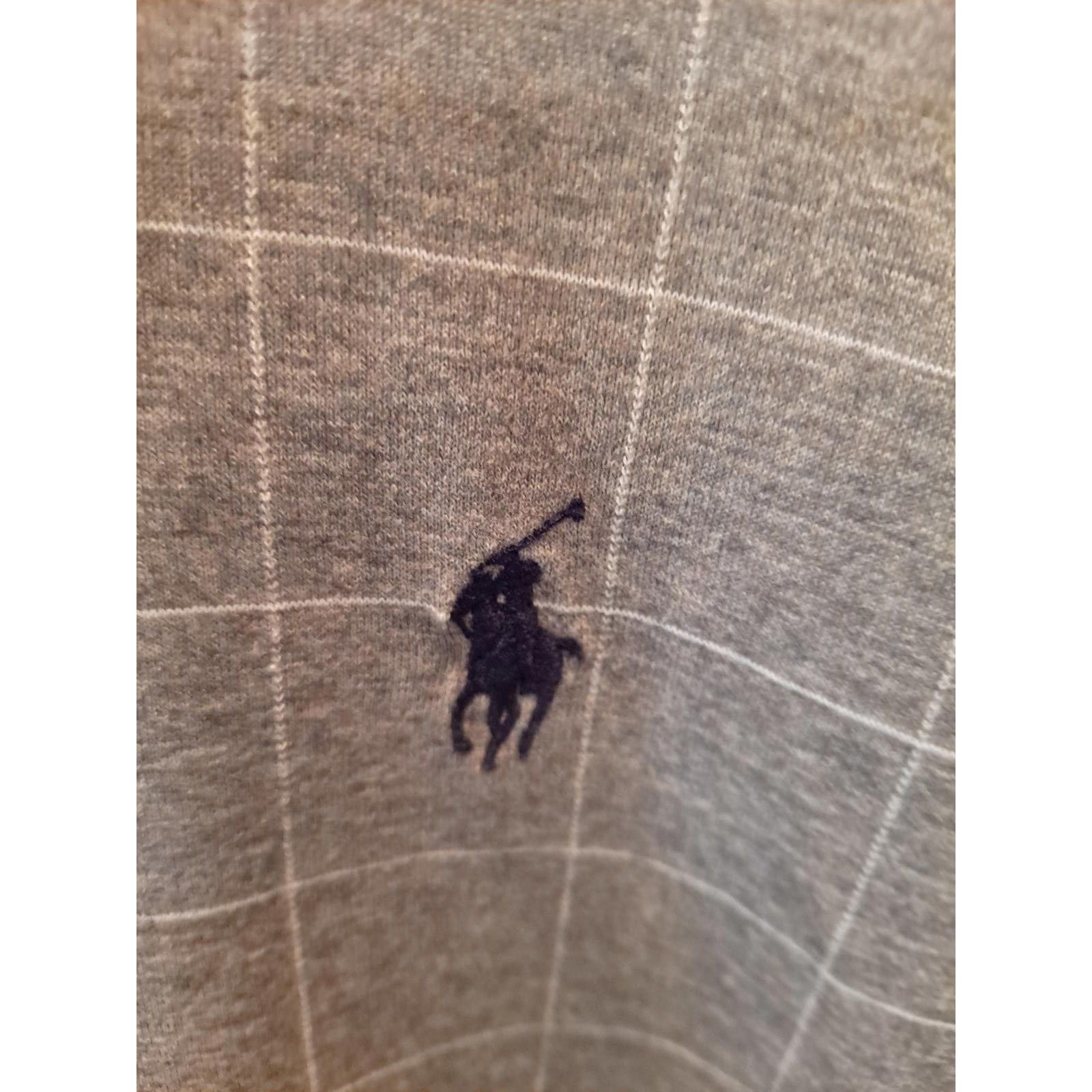 Polo Ralph Lauren Polo Ralph Lauren Gray and White with Black Embroidered Log Size US L / EU 52-54 / 3 - 2 Thumbnail