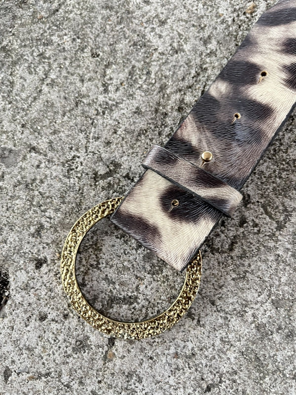 Japanese Brand Leopard wide belts Size ONE SIZE - 3 Thumbnail