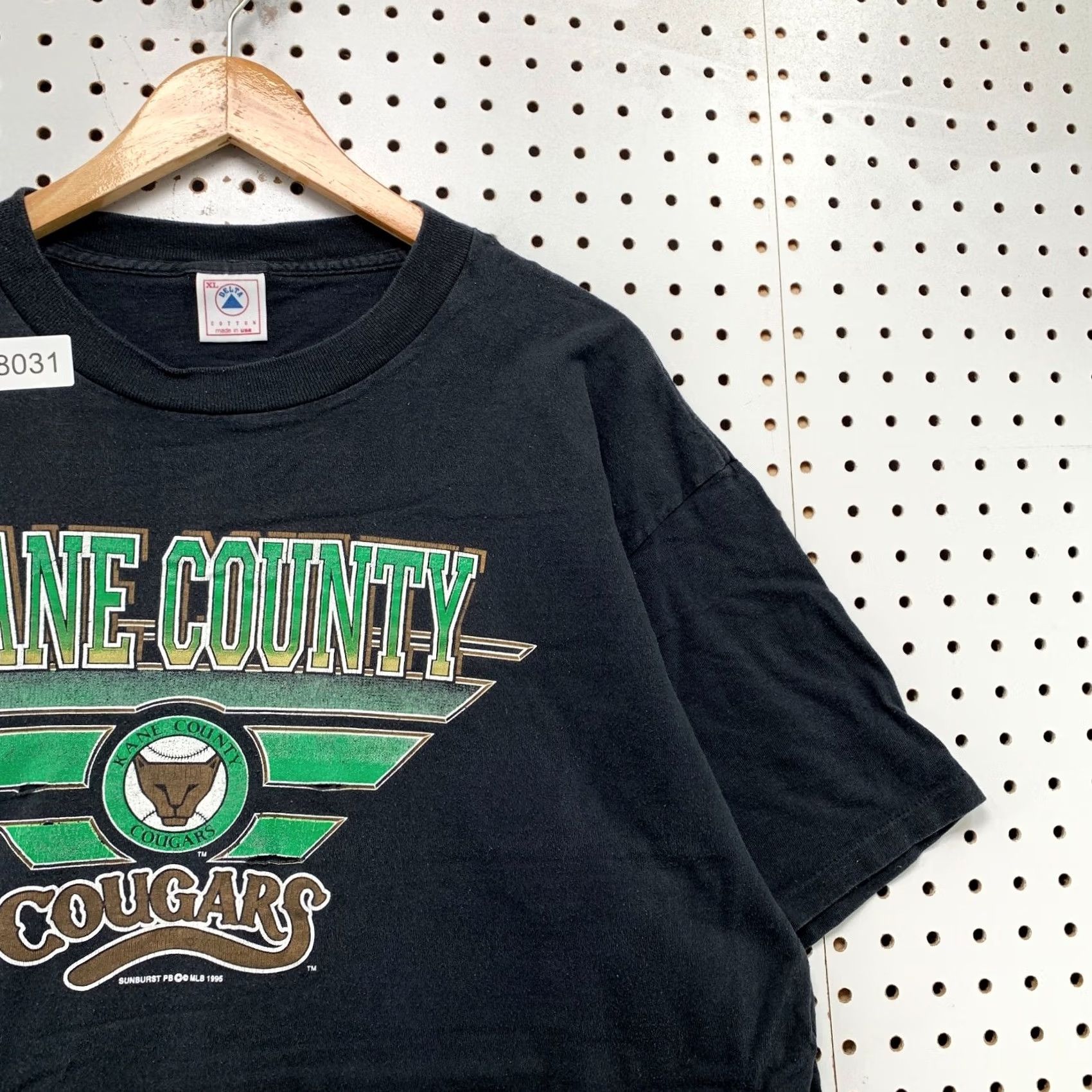 Delta VINTAGE Kane County Cougars T Shirt Mens XL Black 80s 90s Baseball Delta Shirt Size US XL / EU 56 / 4 - 7 Thumbnail
