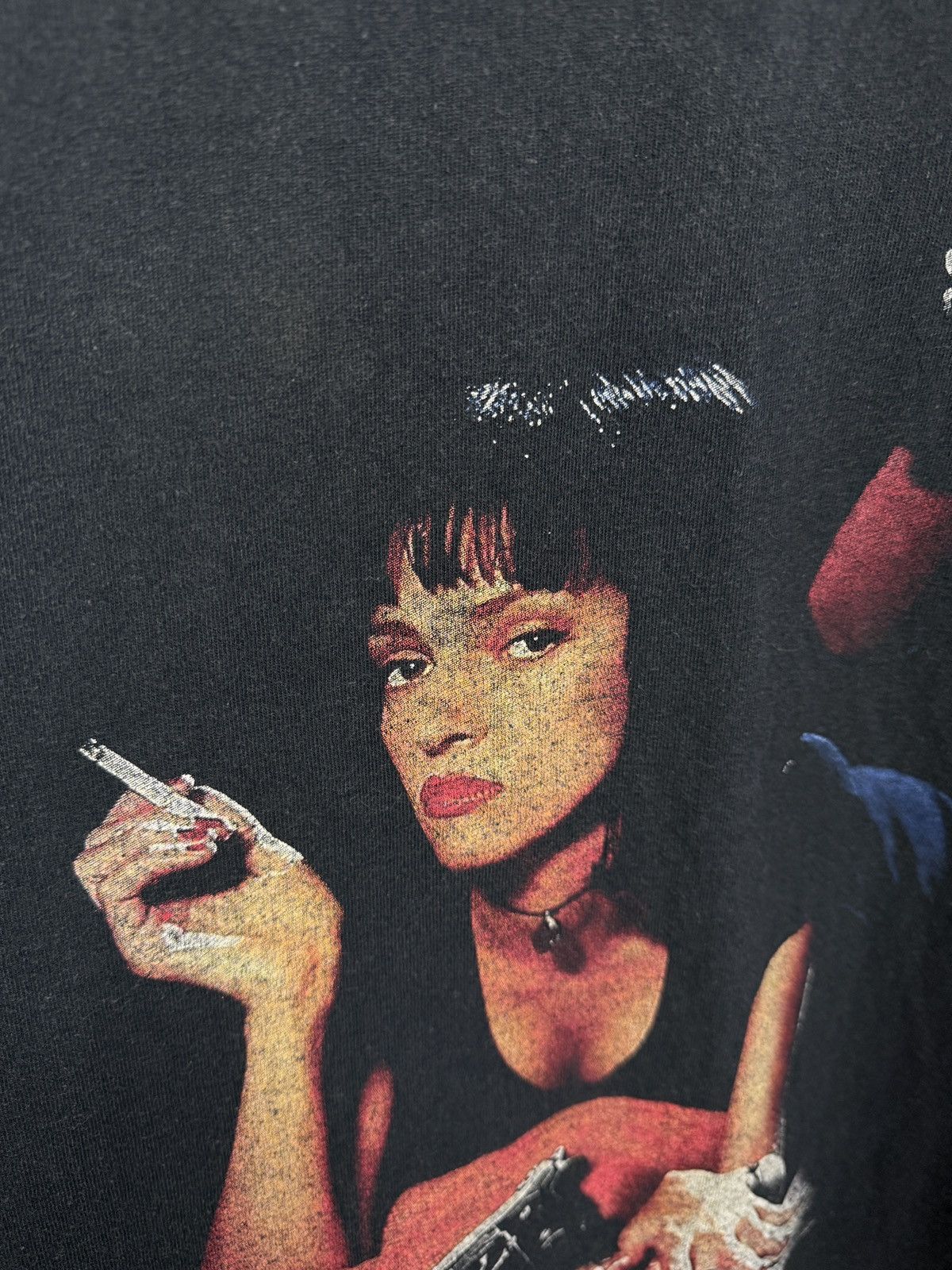 Vintage 🇺🇸 Vintage Pulp Fiction Smoking Thurman Quentin Tarantino Tee Size US M / EU 48-50 / 2 - 6 Thumbnail