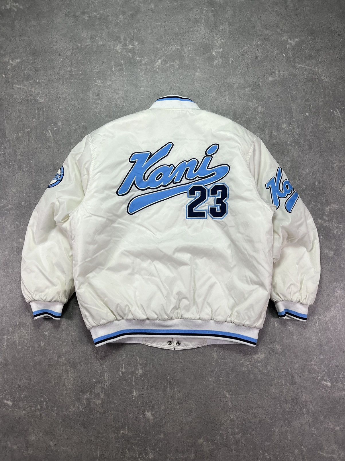 Karl Kani Vintage 90s Karl Kani Brooklyn 23 Varsity Bomber Jacket XXL Size US XL / EU 56 / 4 - 2 Thumbnail