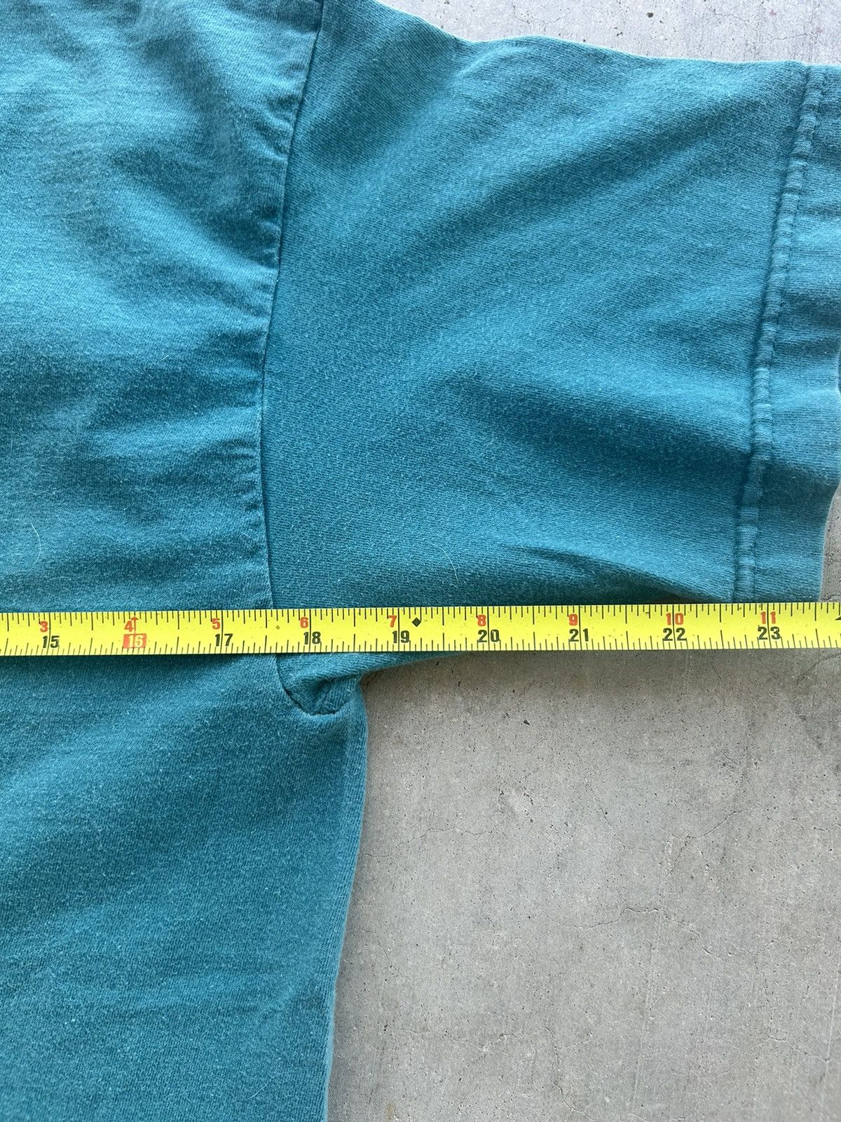 Vintage Vintage Selvedge Sunfaded Aqua Blank T Shirt Size US M / EU 48-50 / 2 - 6 Thumbnail