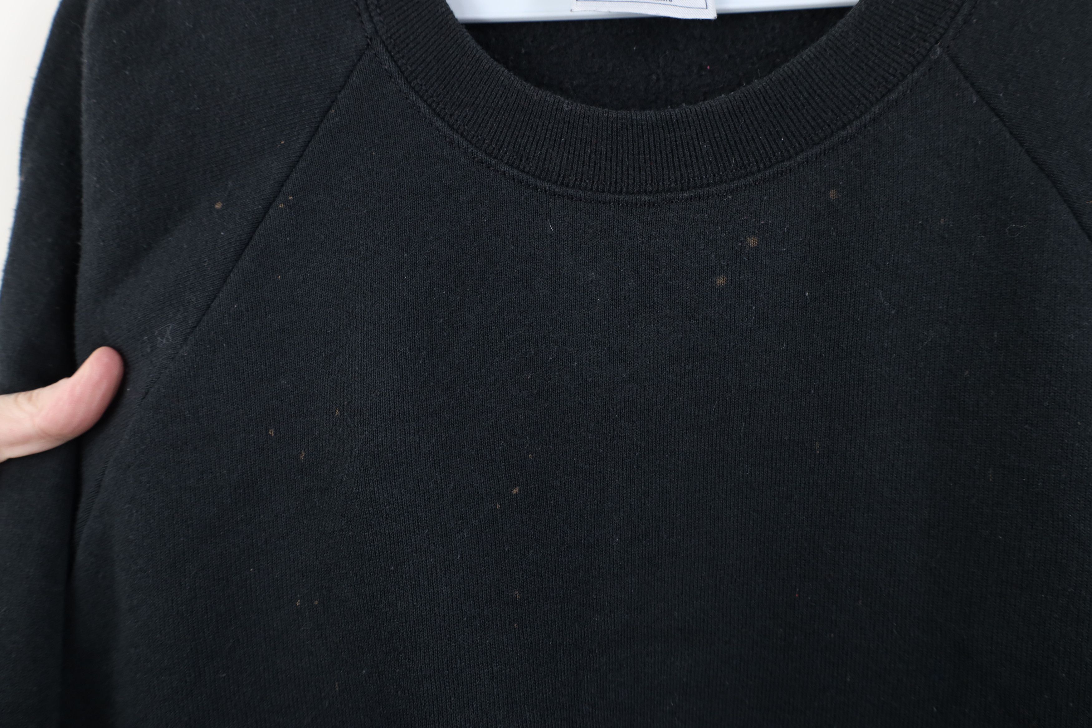 Vintage Vintage 90s Streetwear Blank Crewneck Sweatshirt Black Size US XL / EU 56 / 4 - 5 Thumbnail