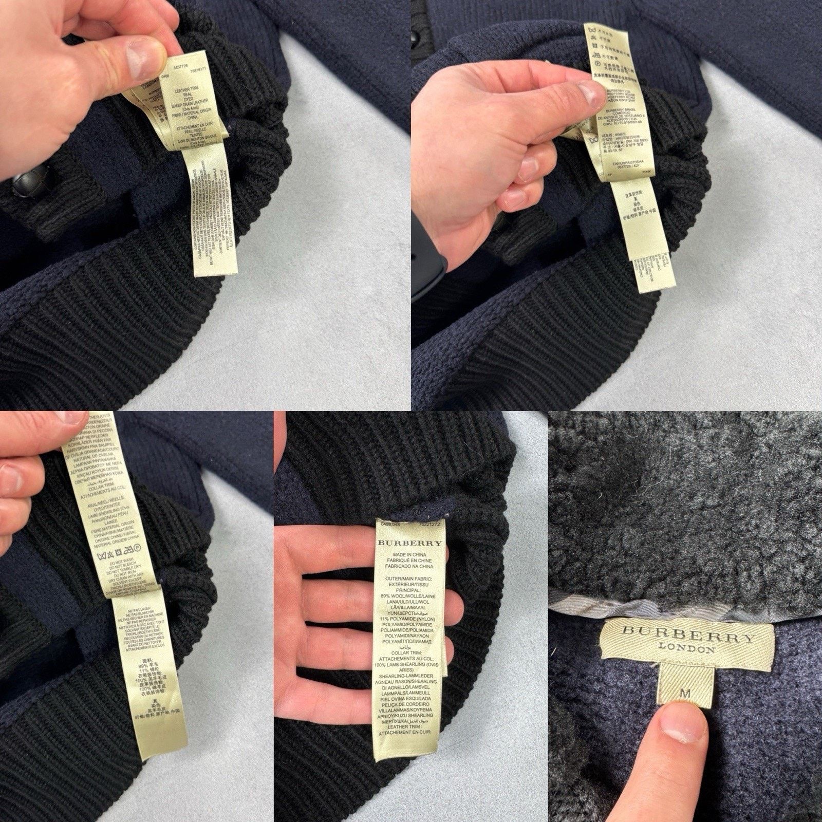 Burberry Burberry Men Wool Jacket Blue Size M Size US M / EU 48-50 / 2 - 23 Thumbnail