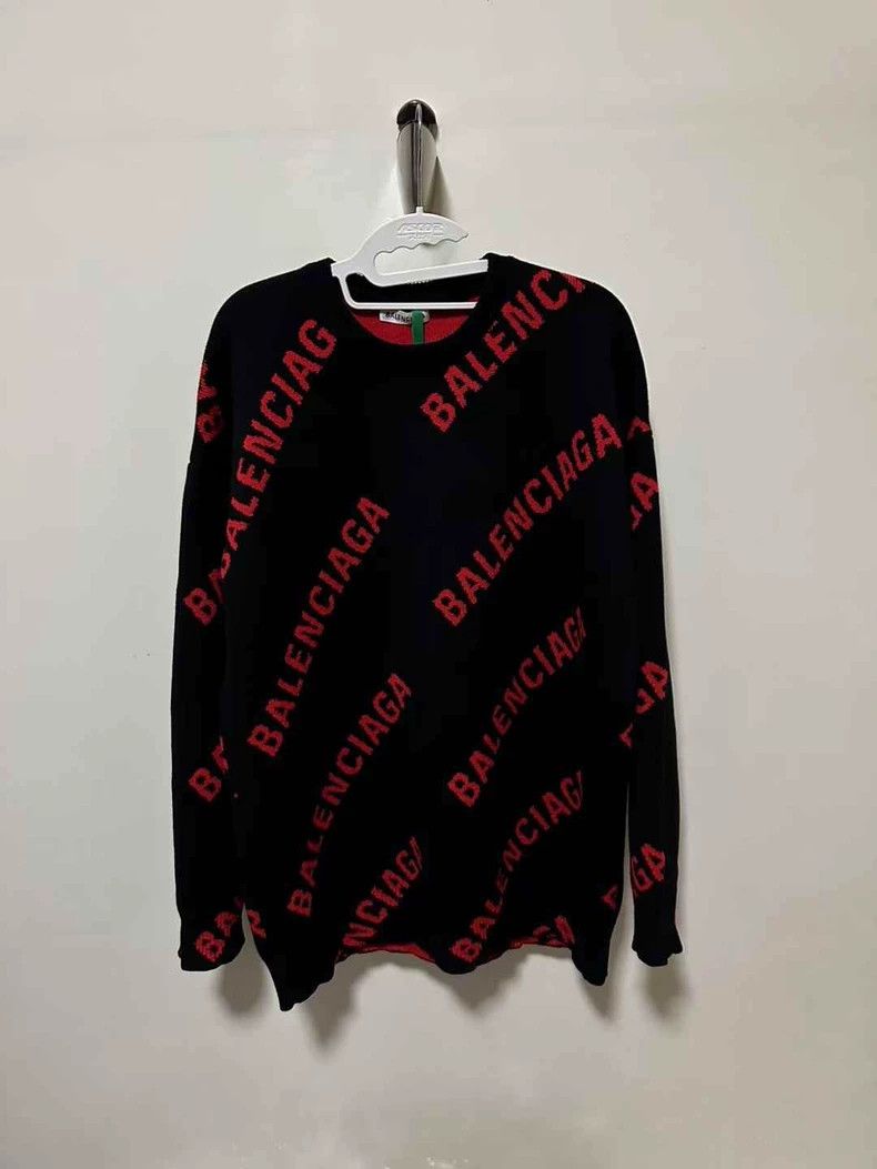 Balenciaga Balenciaga Cursive bullet screen sweater Size US XS / EU 42 / 0 - 1 Thumbnail