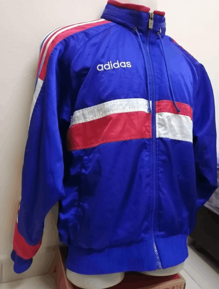 Adidas × Vintage Vintage 90s Adidas trainers jacket Size US L / EU 52-54 / 3 - 3 Thumbnail