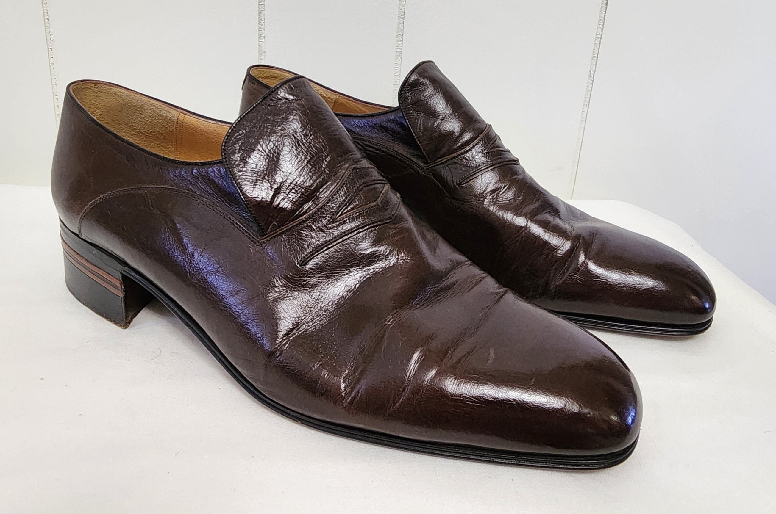 BIJAN Bijan Beverly Hills shoes 8.5 men's brown leather loafers Size US 8.5 / EU 41-42 - 1 Thumbnail