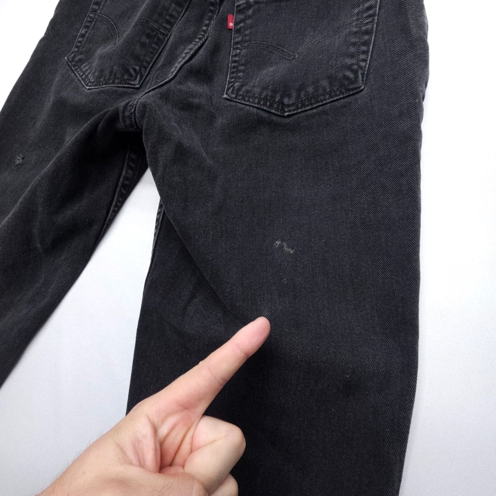 Levi's VINTAGE Levi's 550 Jeans Womens 26 x 29" Black High Rise 90s Y2K Relaxed Tapered Denim 5-Pocket Mens Womens Size 26" / US 2 / IT 38 - 7 Thumbnail