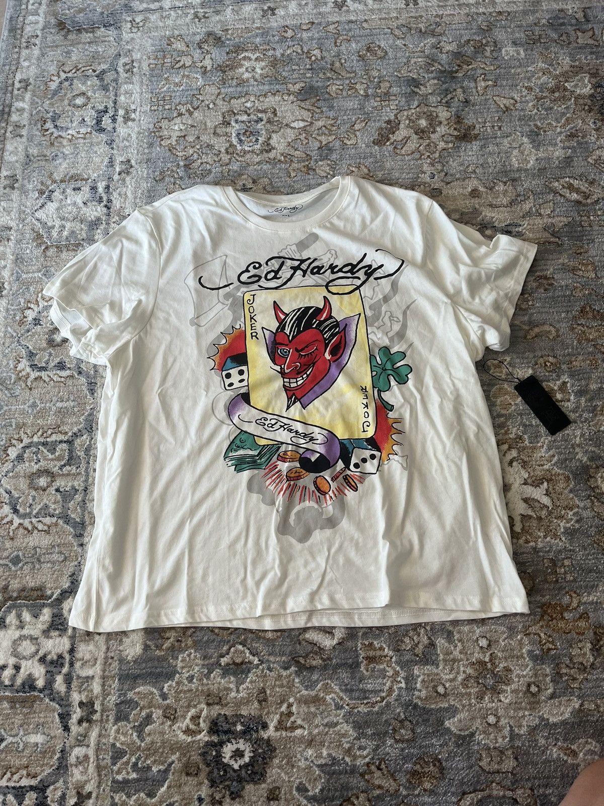 Ed Hardy ED HARDY GRAPHIC JOKER THROWBACK TEE XXL Size US XXL / EU 58 / 5 - 1 Thumbnail