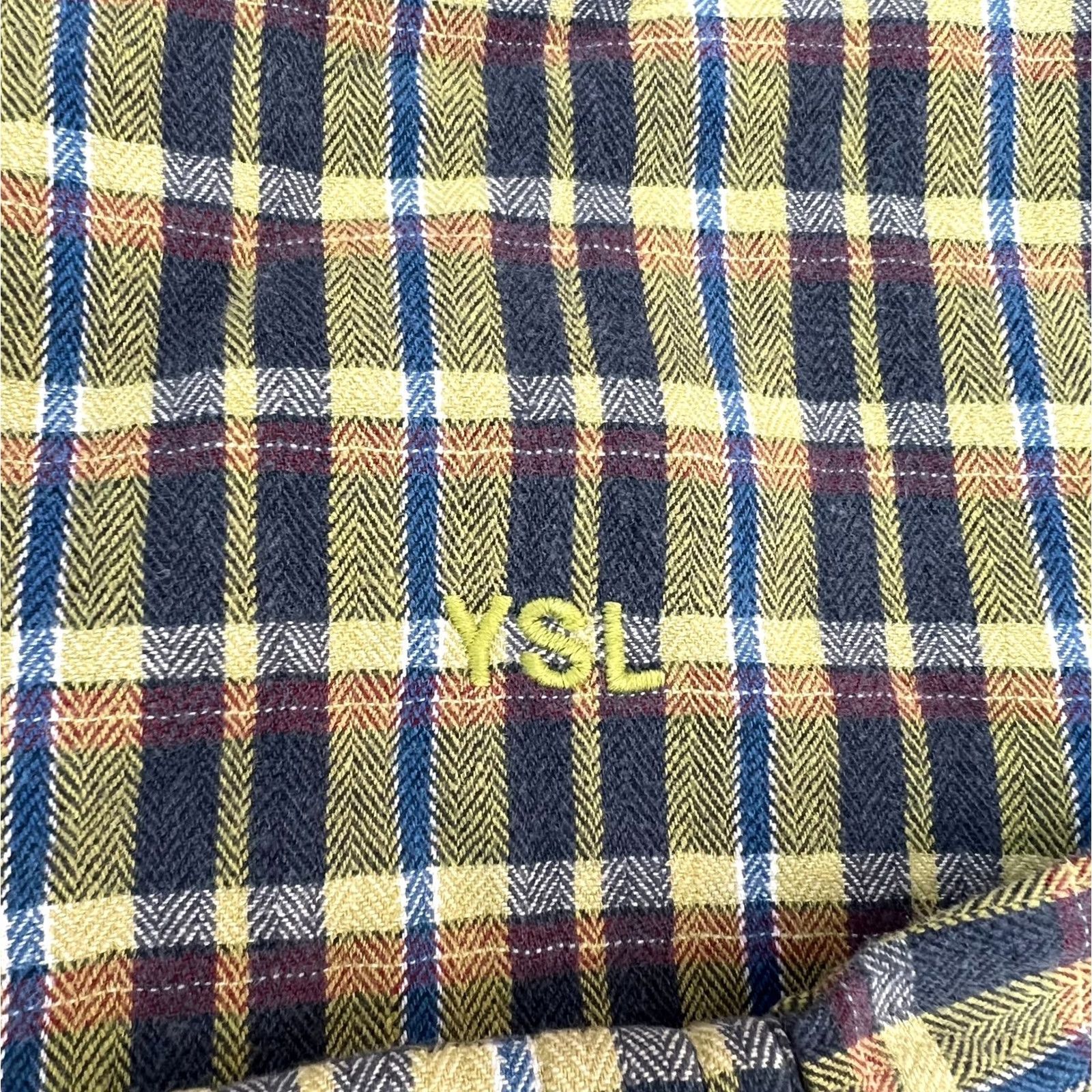 Yves Saint Laurent VINTAGE Saint Laurent Shirt Mens L Yves YSL Long Sleeve Check Men Size Size US L / EU 52-54 / 3 - 2 Thumbnail