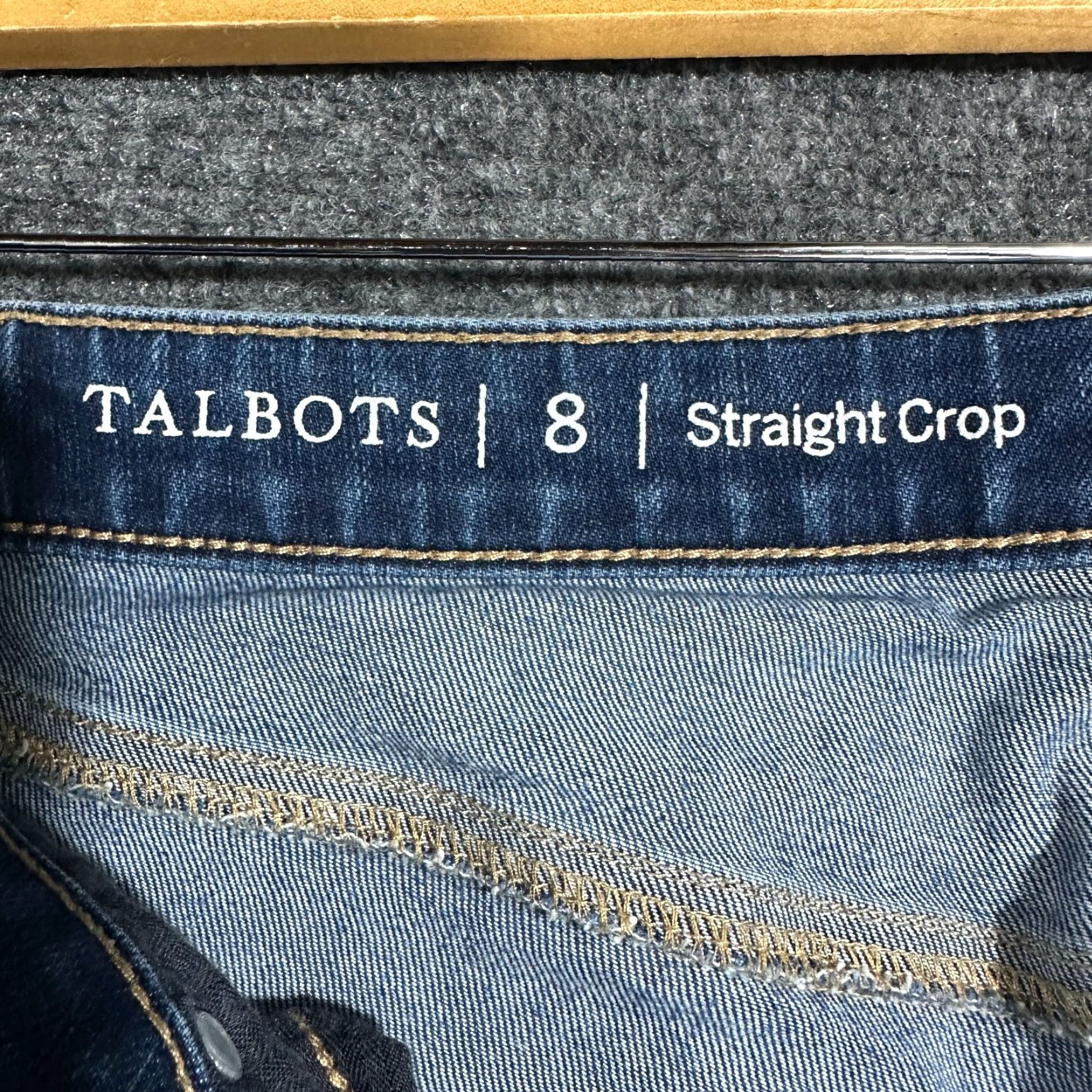 Talbots Talbots Jeans Womens 8 Straight Crop Cotton Stretch Pockets Medium Wash Blue Regular 5-Pocket Denim Straight Crop Mens Womens Boys Girls Size 30" / US 8 / IT 44 - 5 Thumbnail