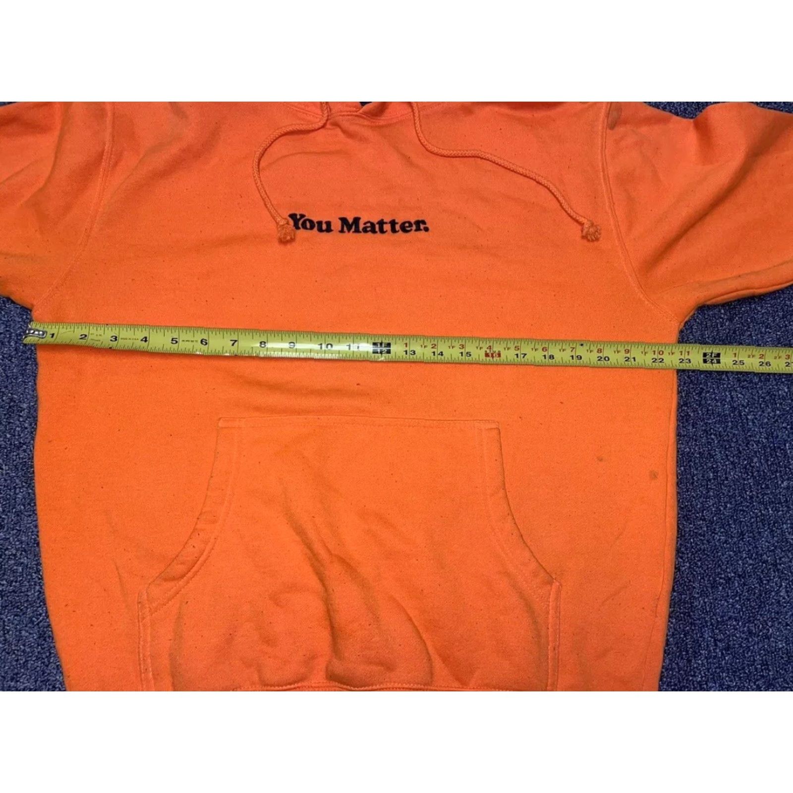 Harmony You Matter Hoodie Unisex Embroidered Orange Size S Pullover Rainbow 70% Cotton/30% Polyester Mens Womens Size US S / EU 44-46 / 1 - 4 Thumbnail