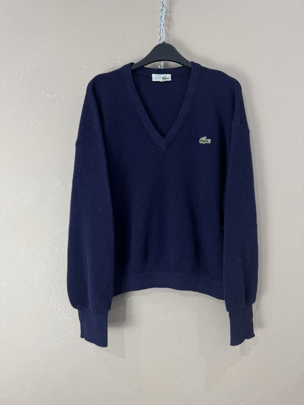 Lacoste 90’s Chemise Lacoste Wool Sweater Made in France Size US M / EU 48-50 / 2 - 1 Thumbnail
