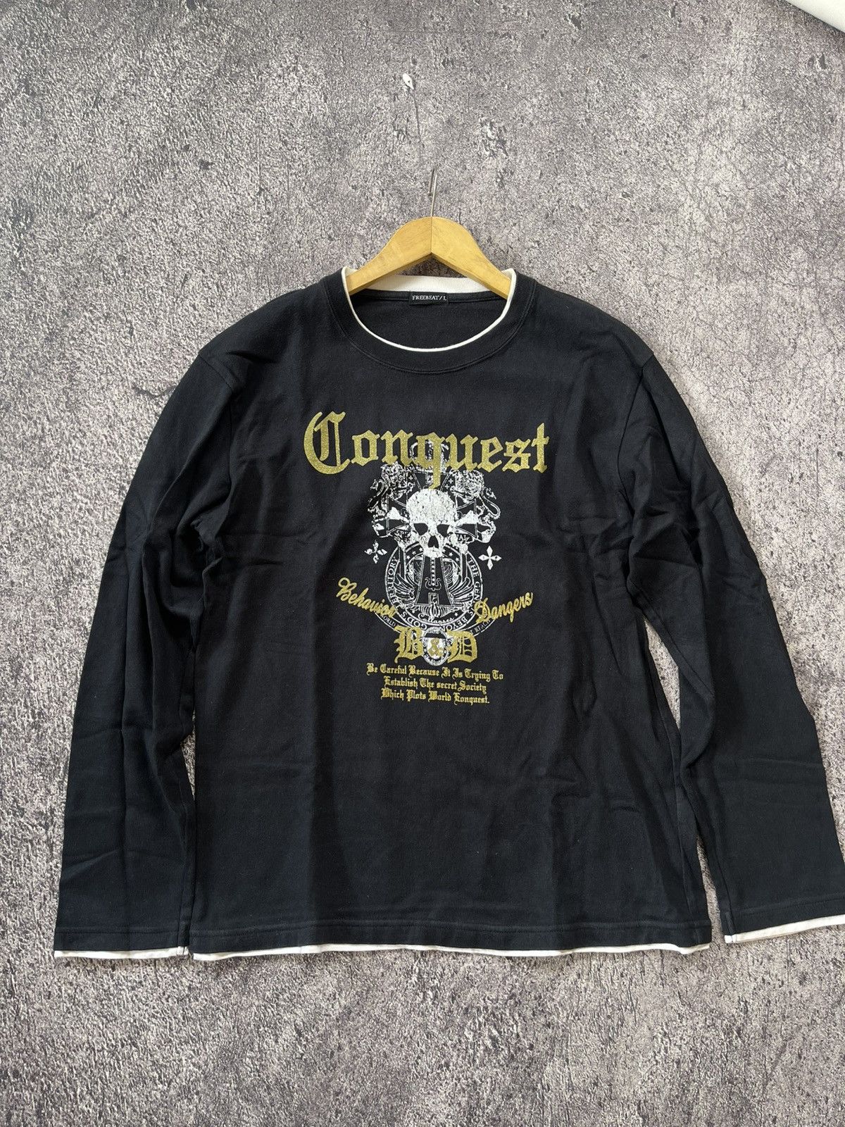 Japanese Brand Y2k Freebeat ifsixwasnine Long sleeve skull Size US L / EU 52-54 / 3 - 1 Thumbnail
