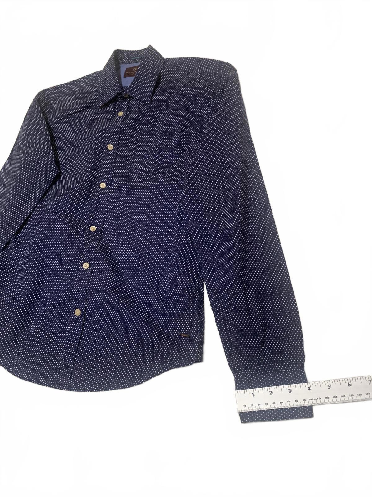 Scotch & Soda Scotch & Soda Navy Blue Polka Dot Button Up Shirt S Size US S / EU 44-46 / 1 - 7 Thumbnail