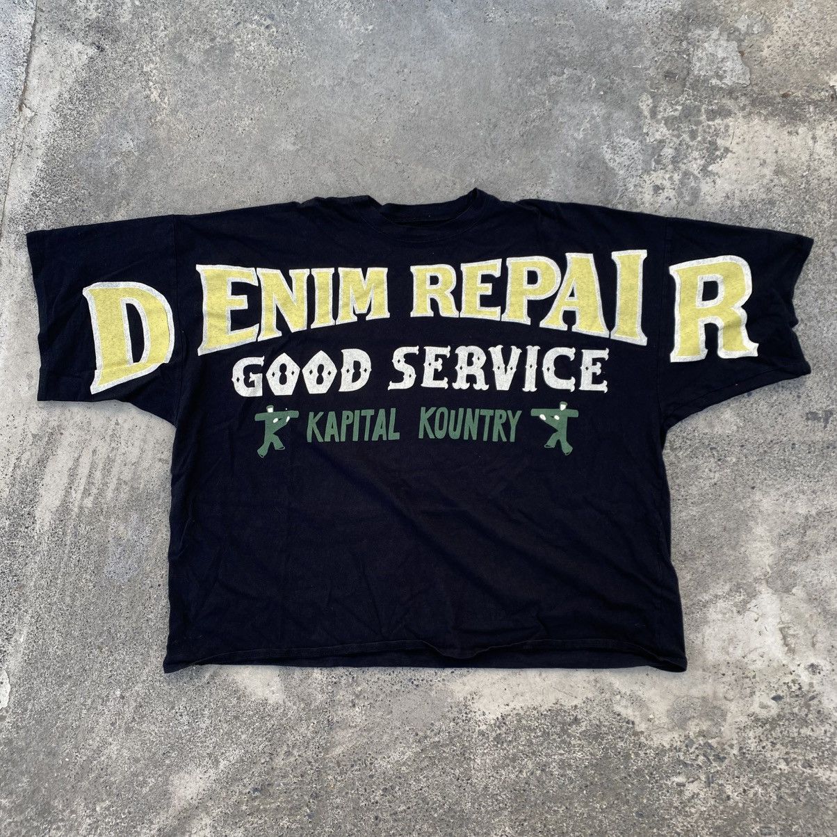 Kapital Kapital Denim Repair Tee Size US XXL / EU 58 / 5 - 1 Thumbnail