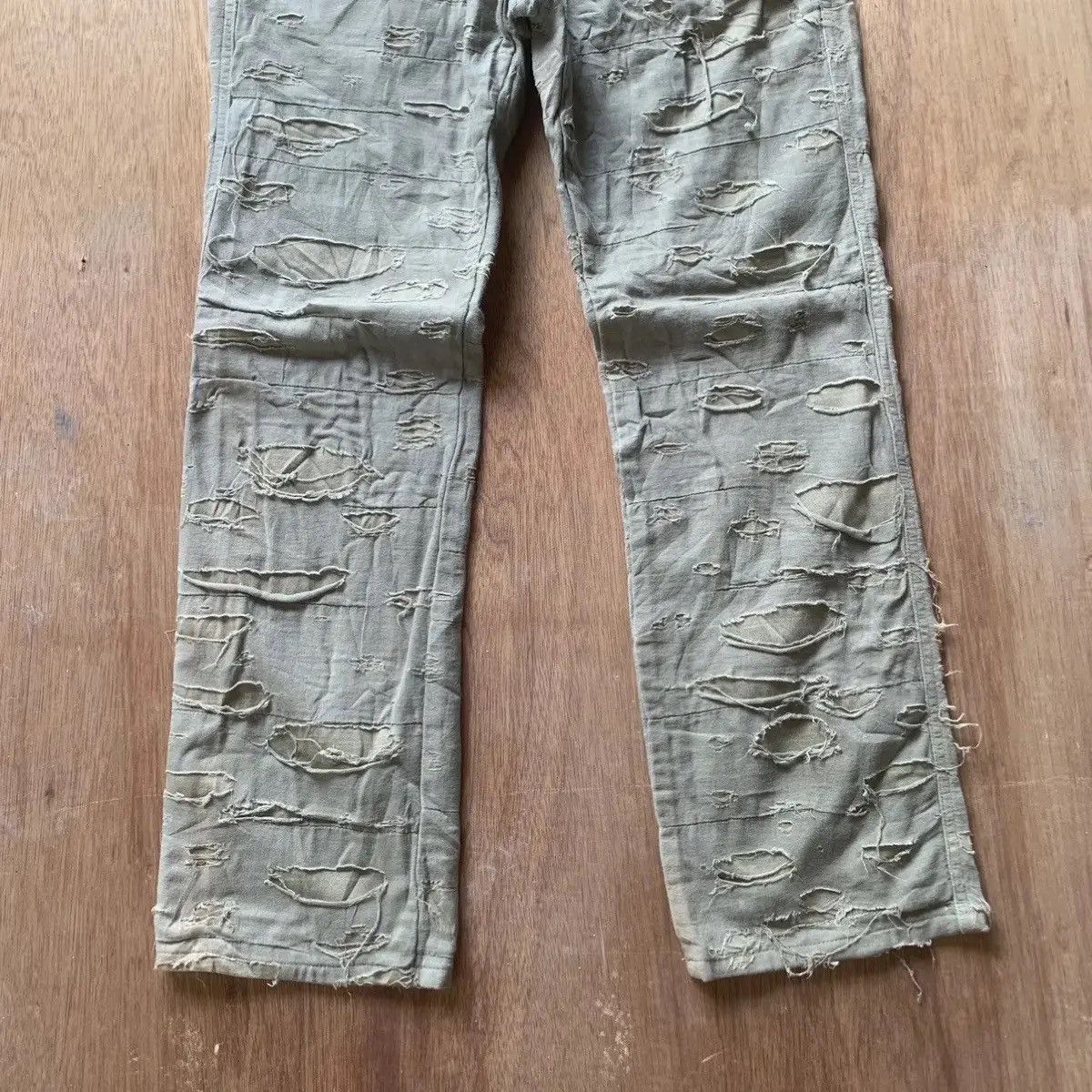 Le Grande Bleu (L.G.B.) 💥 RARE DESIGN 💥 VINTAGE BARTACK DEPT TROUSERS FADED PANTS Size US 30 / EU 46 - 4 Thumbnail