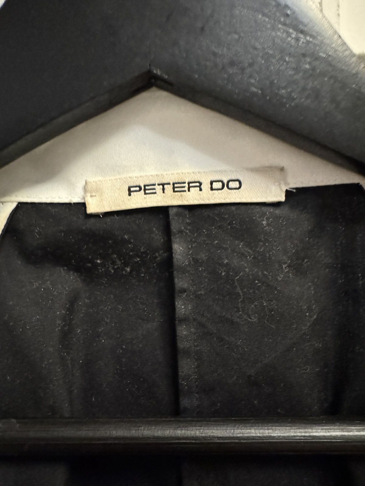 Peter Do Poplin black white combo oversized shirt Size US M / EU 48-50 / 2 - 3 Thumbnail