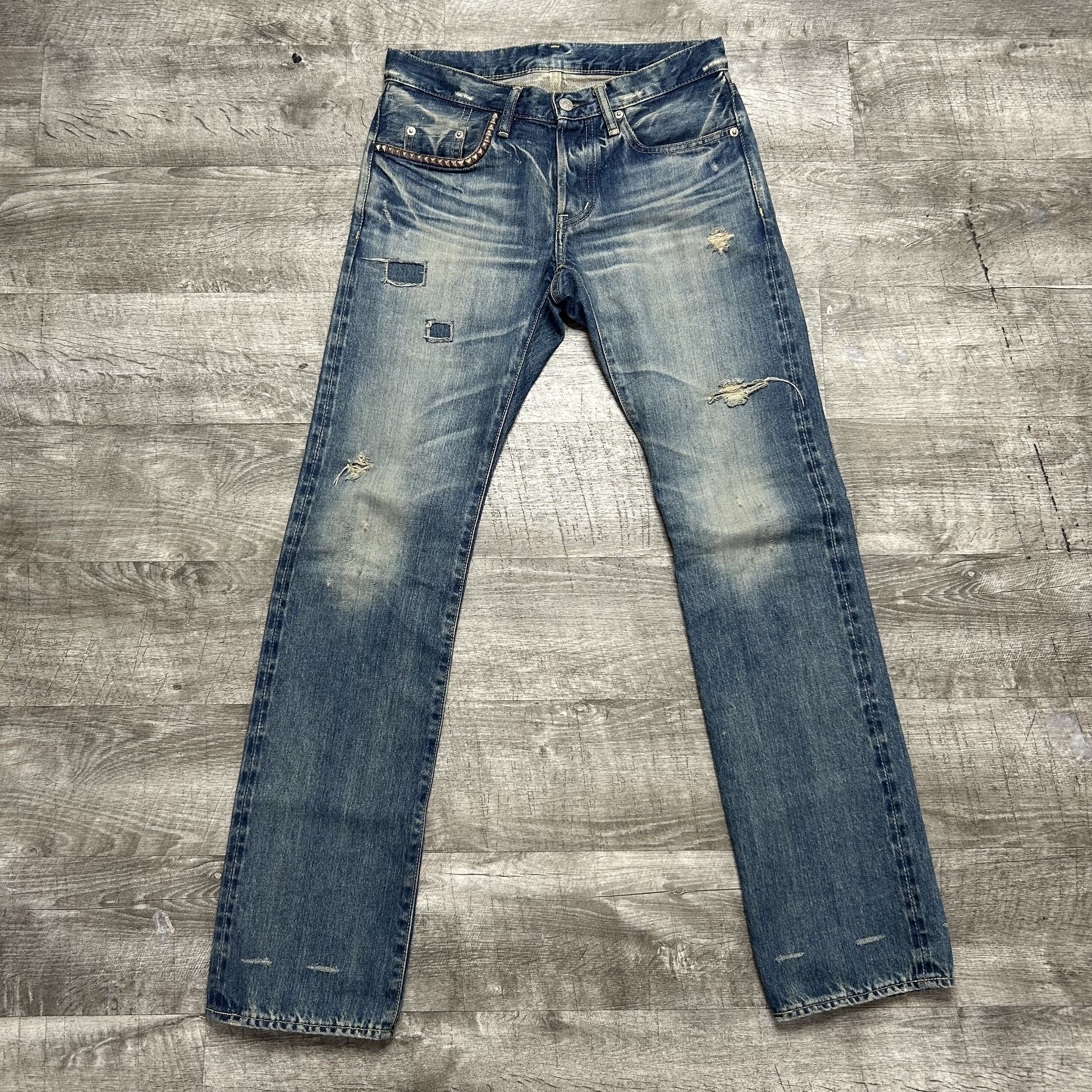 image of Studded Selvedge Denim Size 31 X 32, Men's