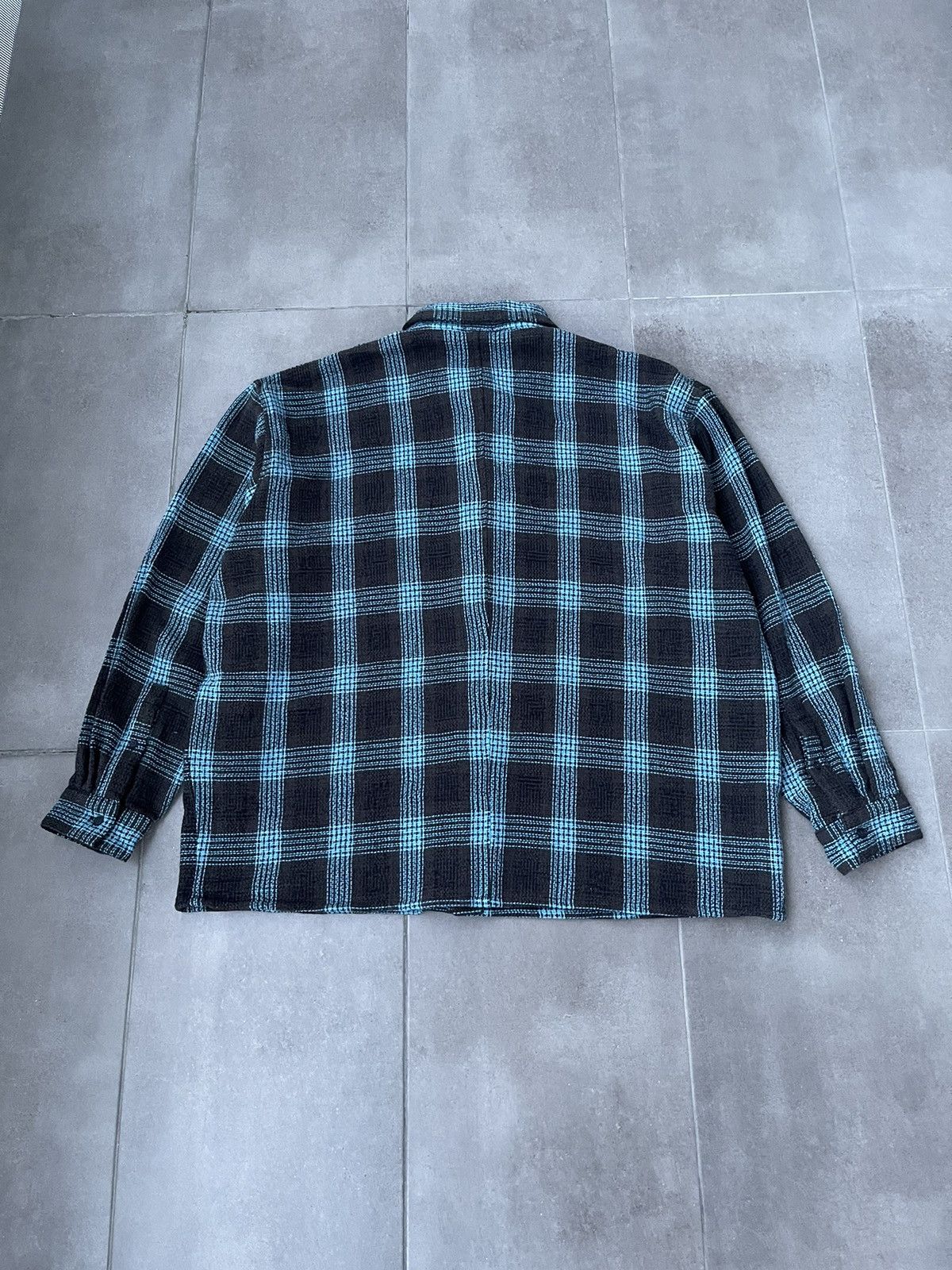 Won Hundred !DS! SS23 Won Hundred Maza Brown Blue Checker Flannel Shirt Size US L / EU 52-54 / 3 - 11 Thumbnail