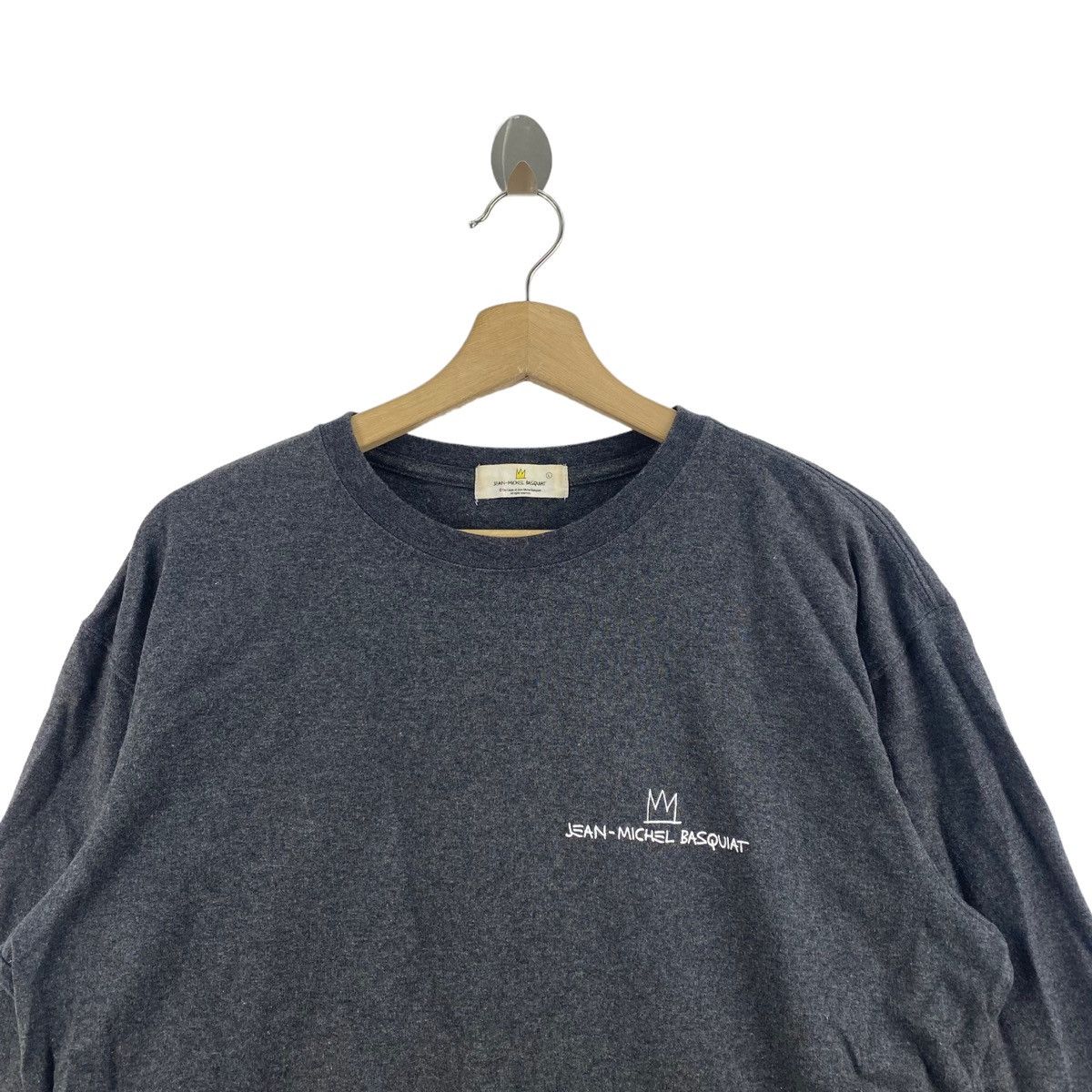 Jean-Michel Basquiat JEAN MICHEL BASQUIAT Pop Art Design Print Grey Long Sleeve Size US L / EU 52-54 / 3 - 4 Thumbnail