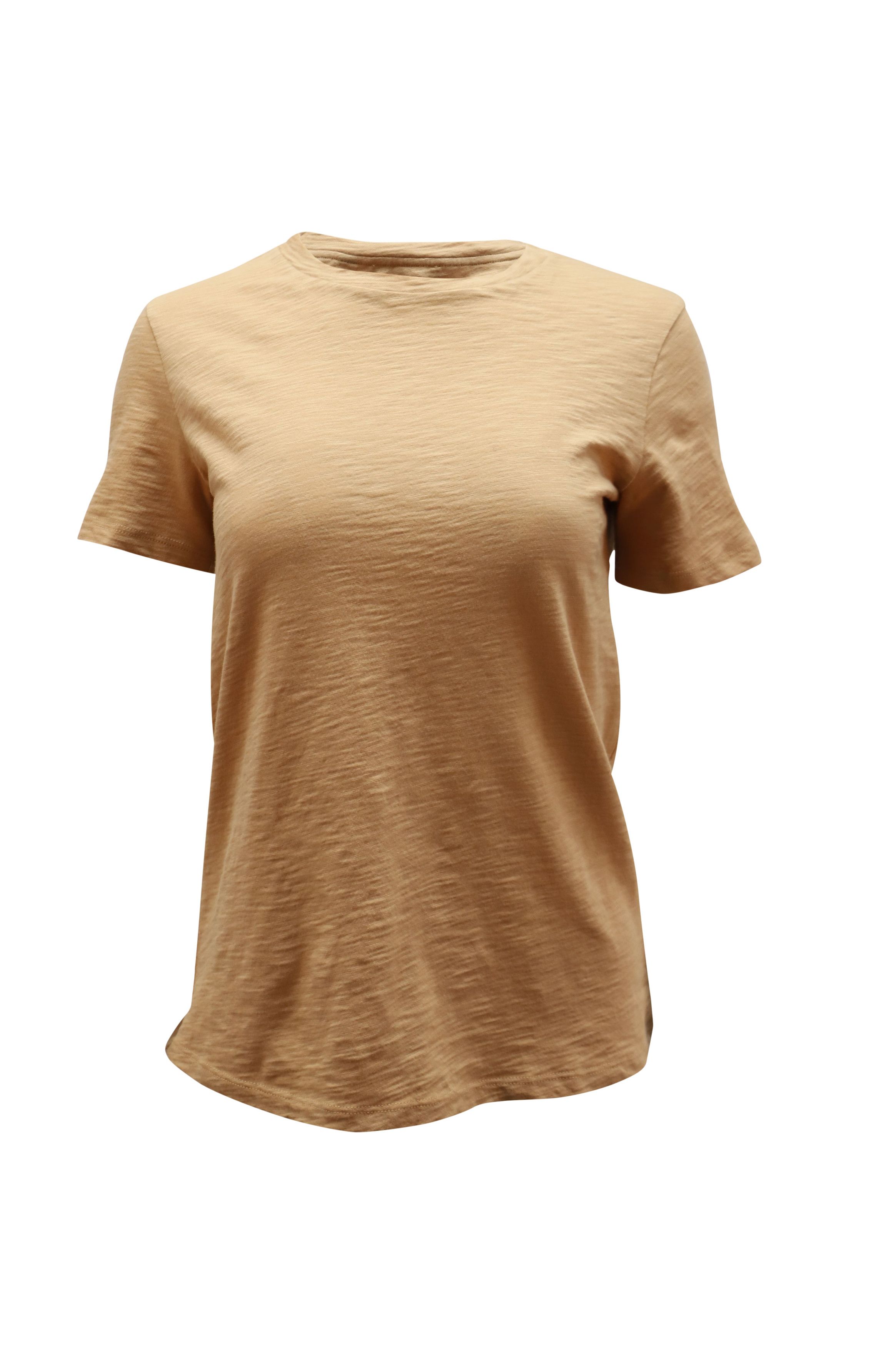 Theory Theory Fitted Tee in Beige Cotton Size XS / US 0-2 / IT 36-38 - 1 Thumbnail