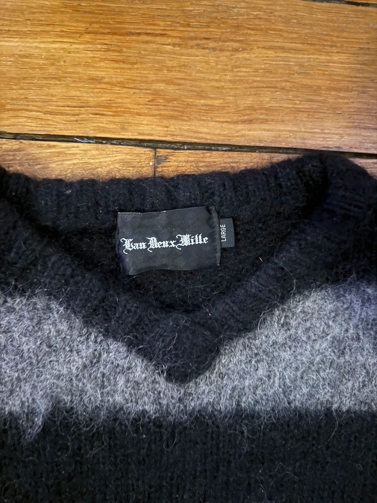Japanese Brand Japanese Brand Striped Sweater Mohair Blend Size US L / EU 52-54 / 3 - 2 Thumbnail